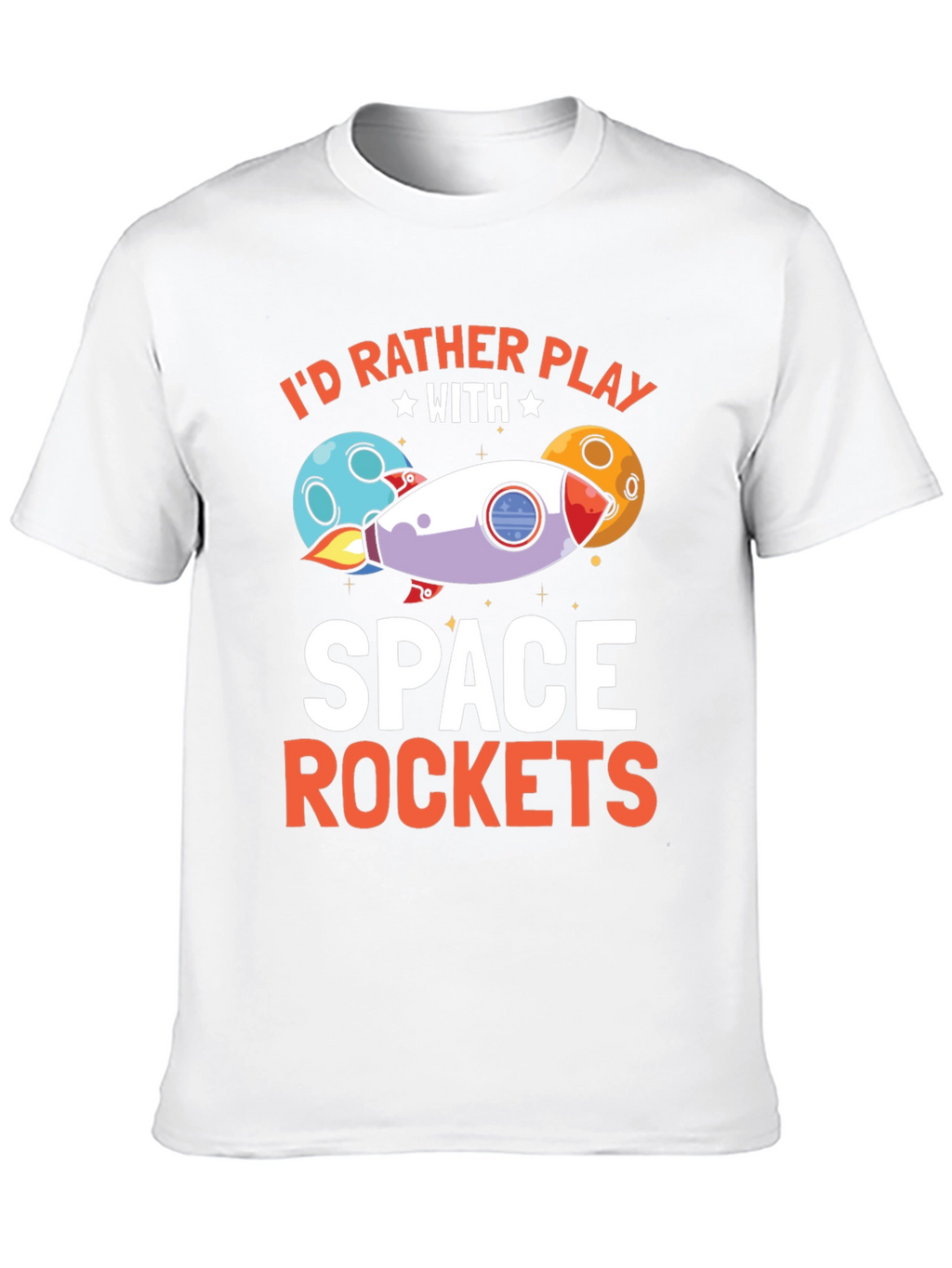 Space Rockets Graphic T-Shirt