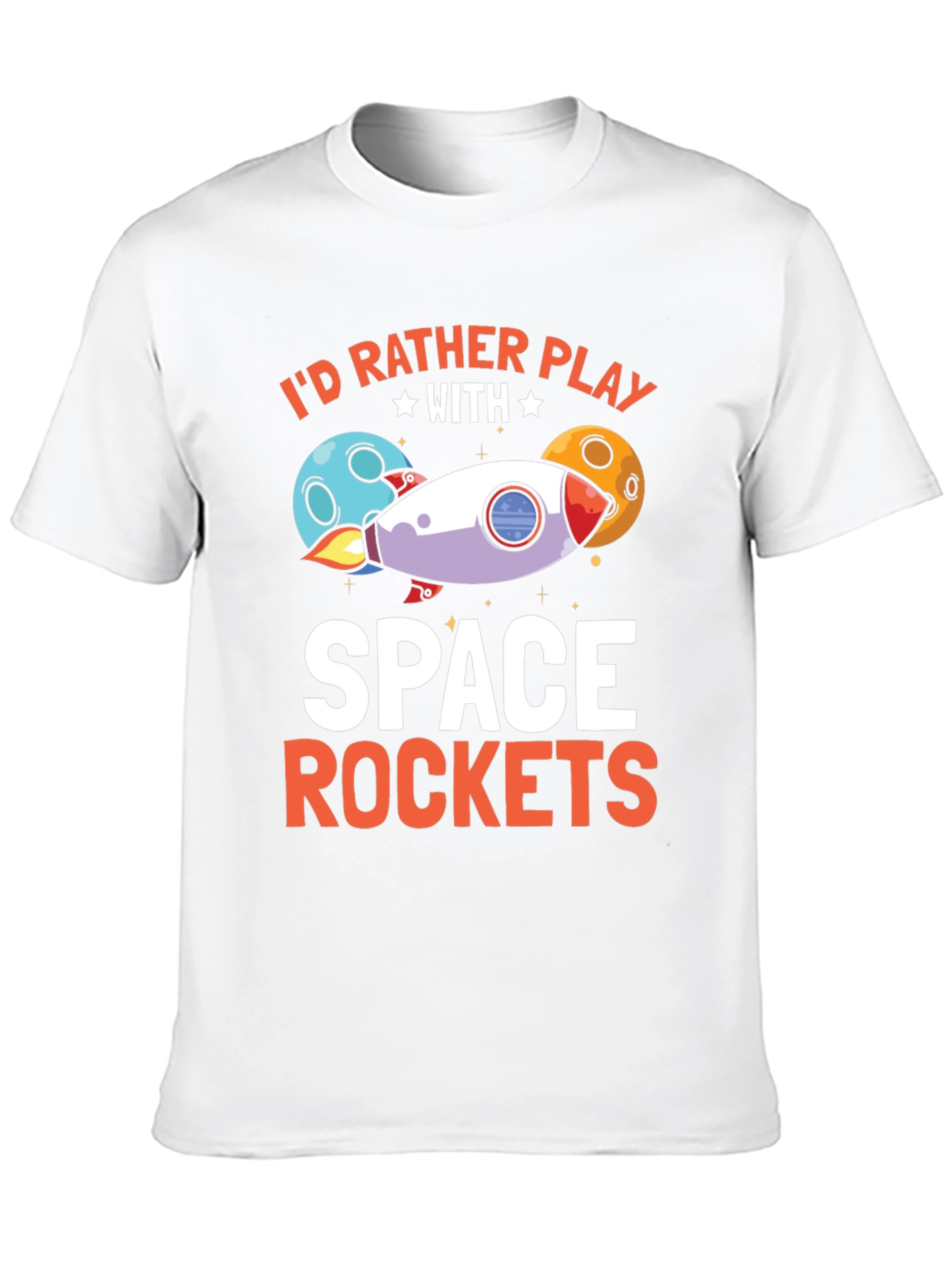Space Rockets Graphic T-Shirt