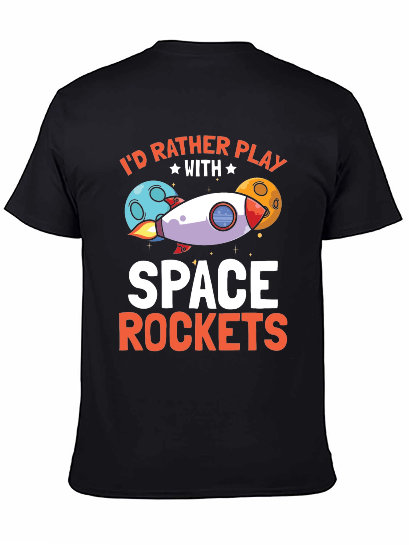 Space Rockets Graphic T-Shirt