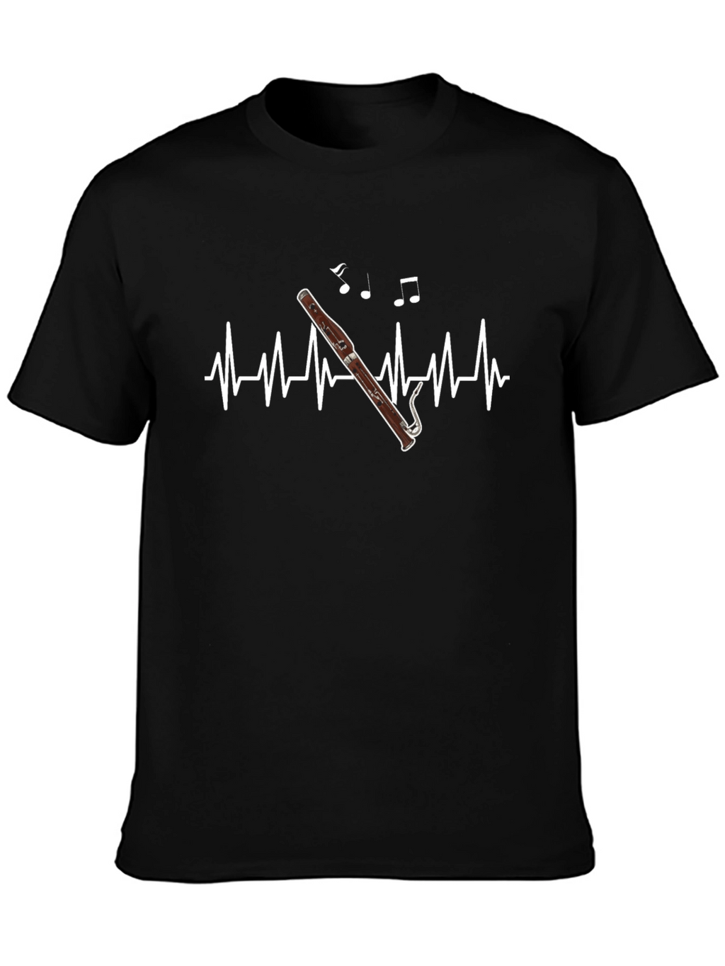 Bassoon Heartbeat T-Shirt - Music Lover Tee