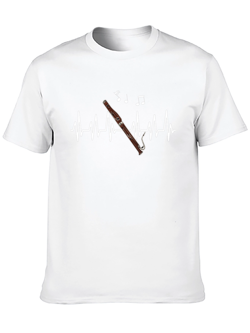 Bassoon Heartbeat T-Shirt - Music Lover Tee