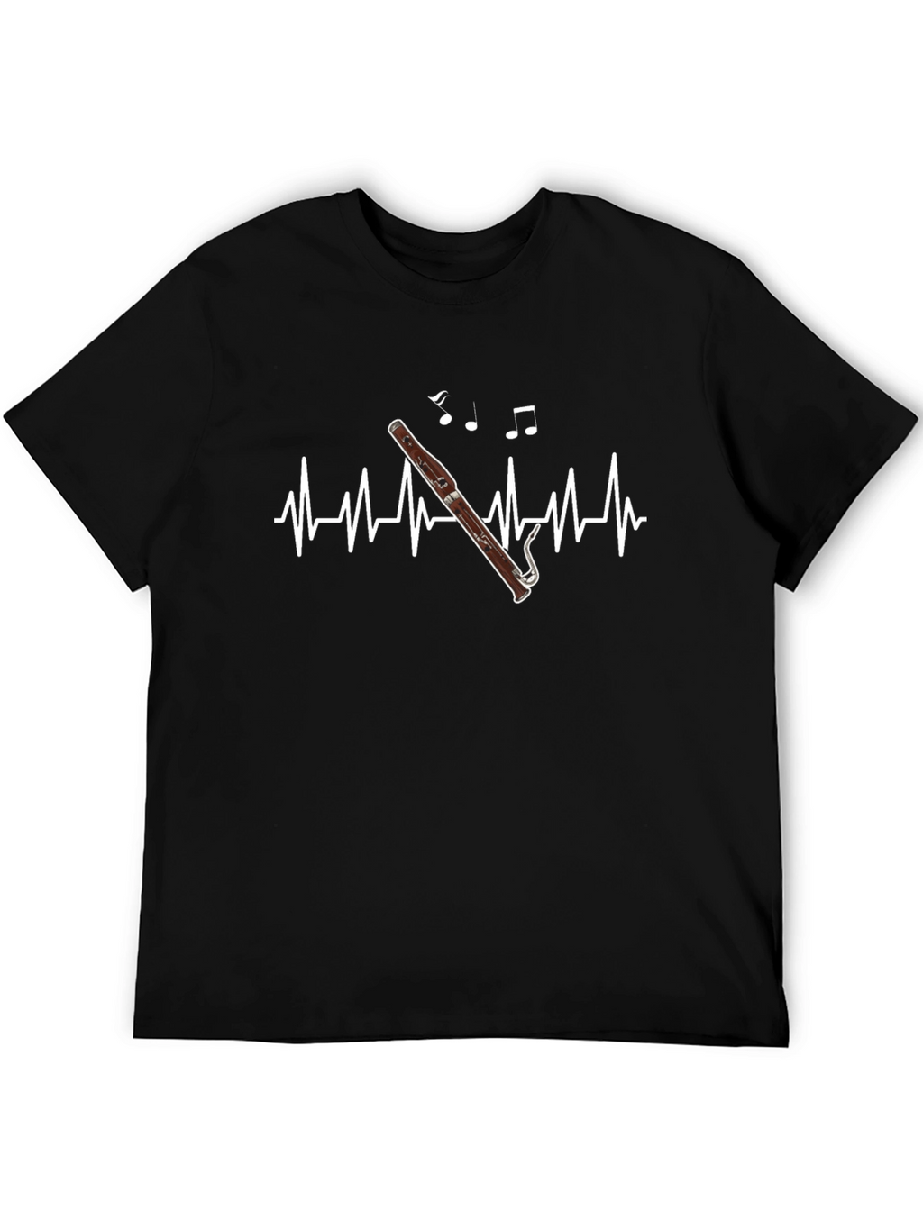 Bassoon Heartbeat T-Shirt - Music Lover Tee