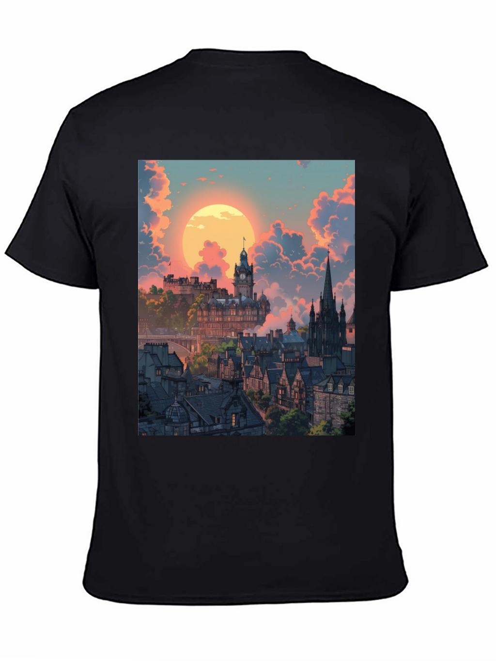 Edinburgh Cityscape Graphic Tee