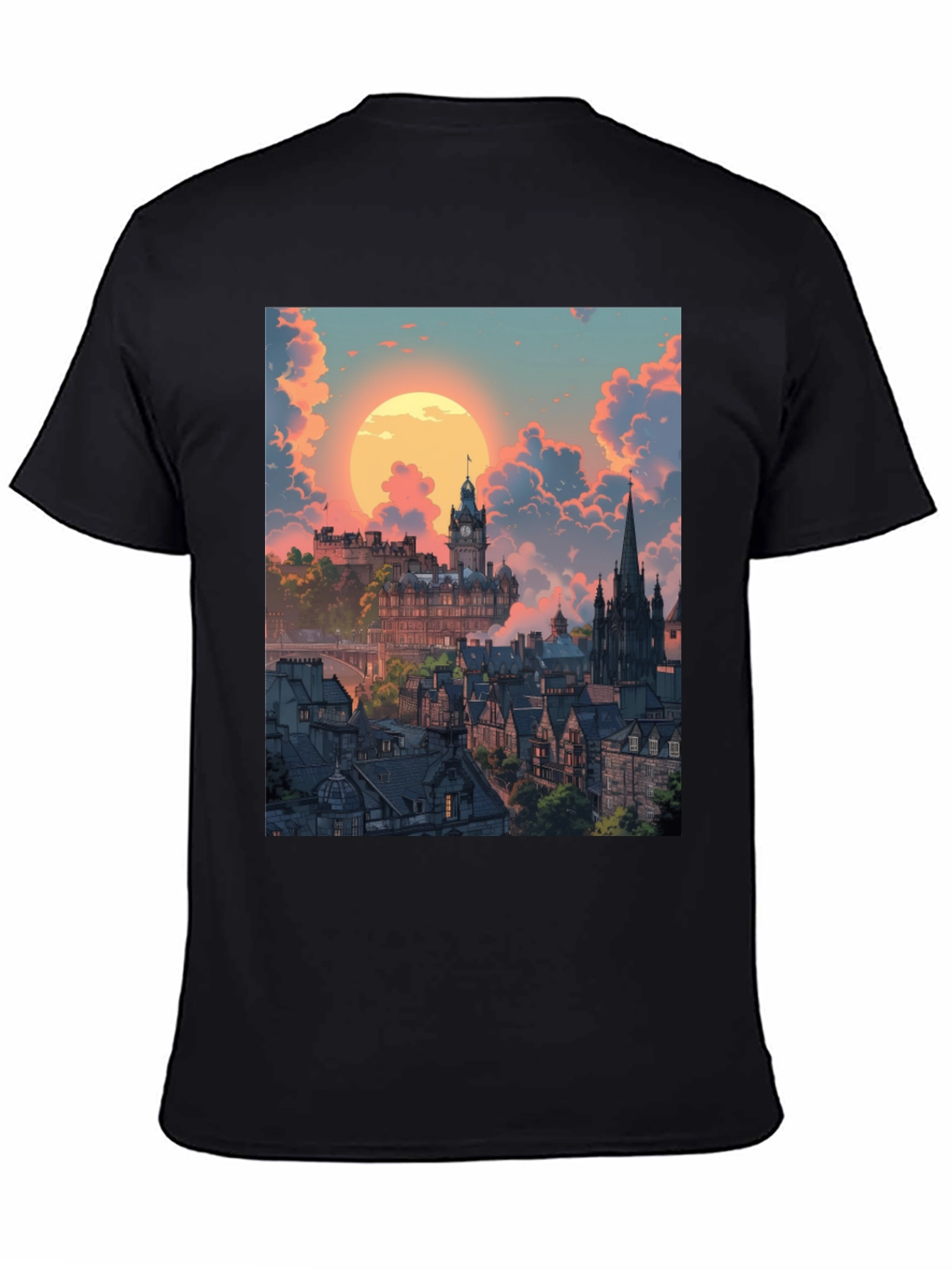 Edinburgh Cityscape Graphic Tee