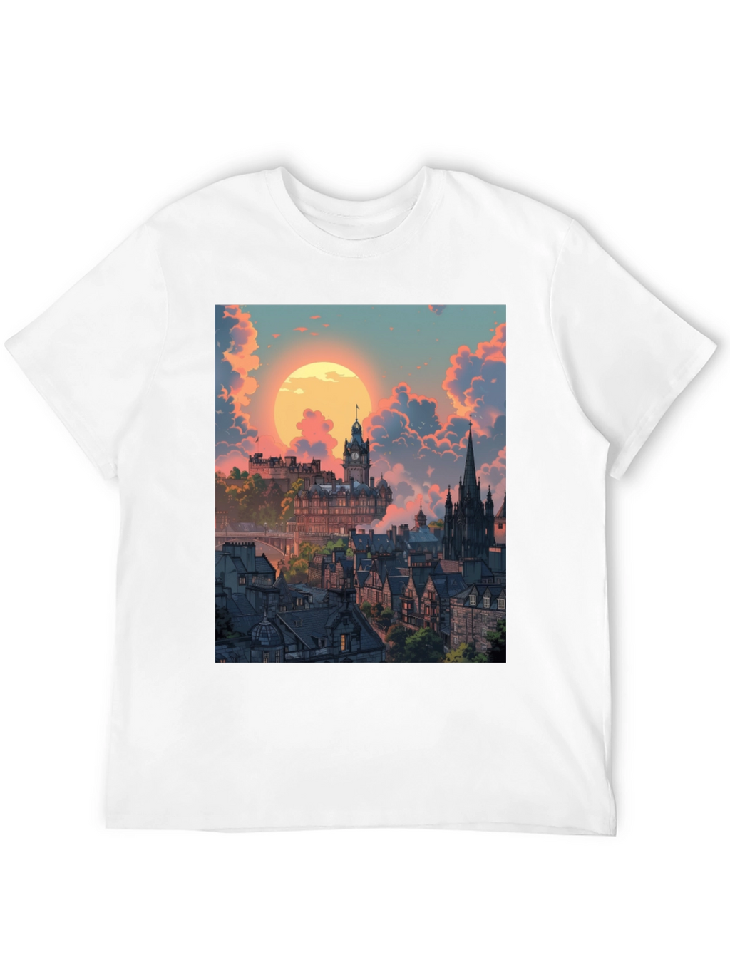 Edinburgh Cityscape Graphic Tee
