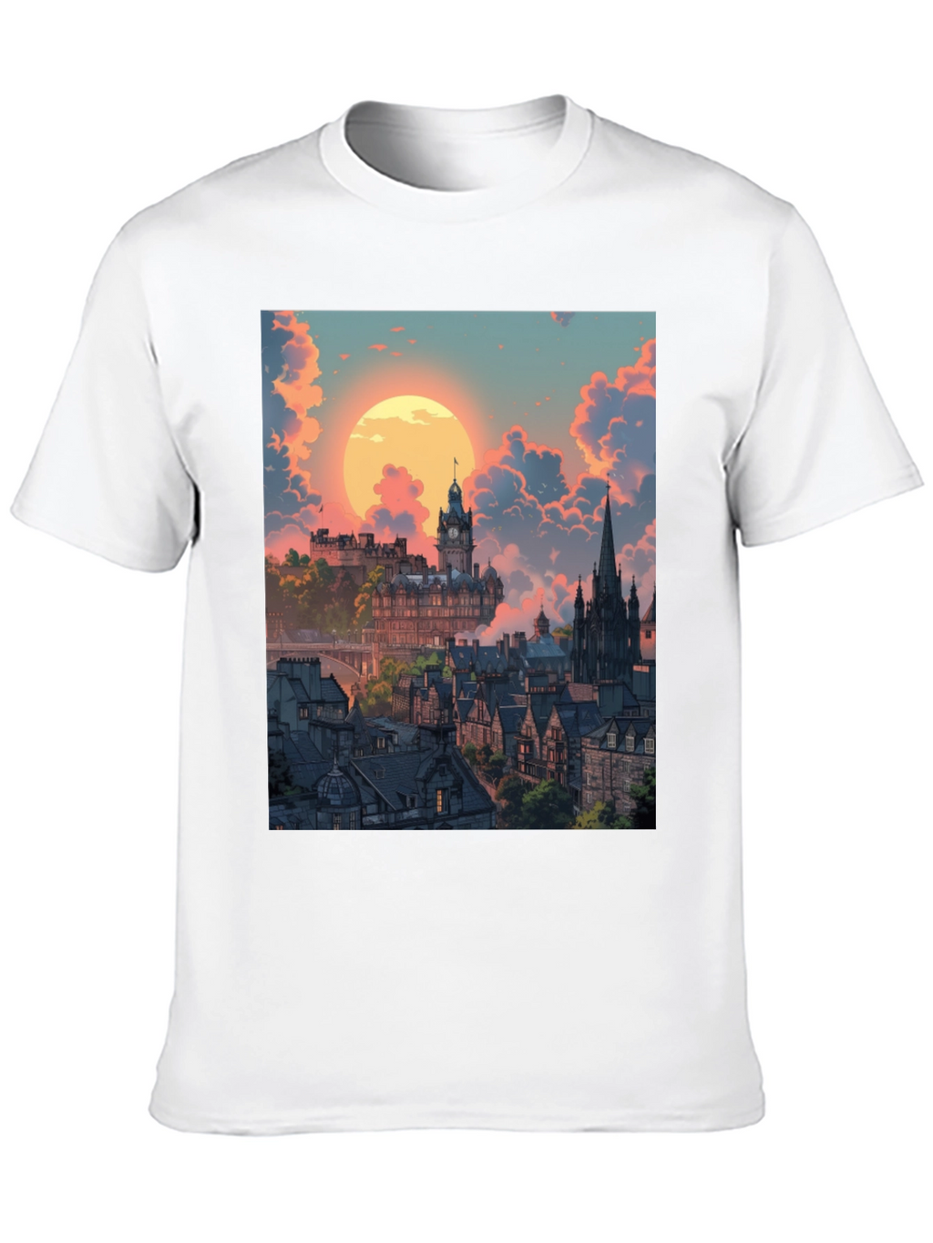 Edinburgh Cityscape Graphic Tee