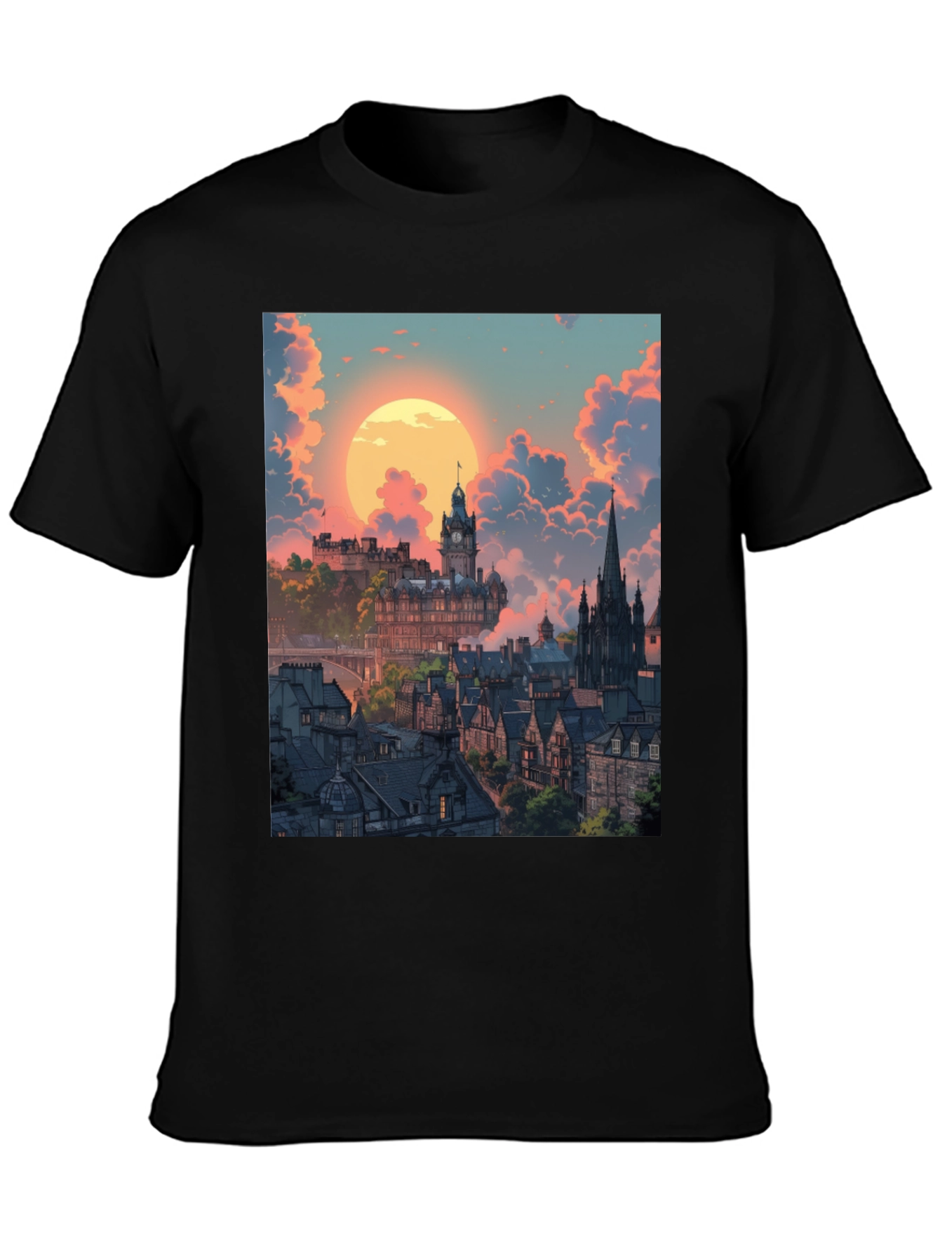 Edinburgh Cityscape Graphic Tee