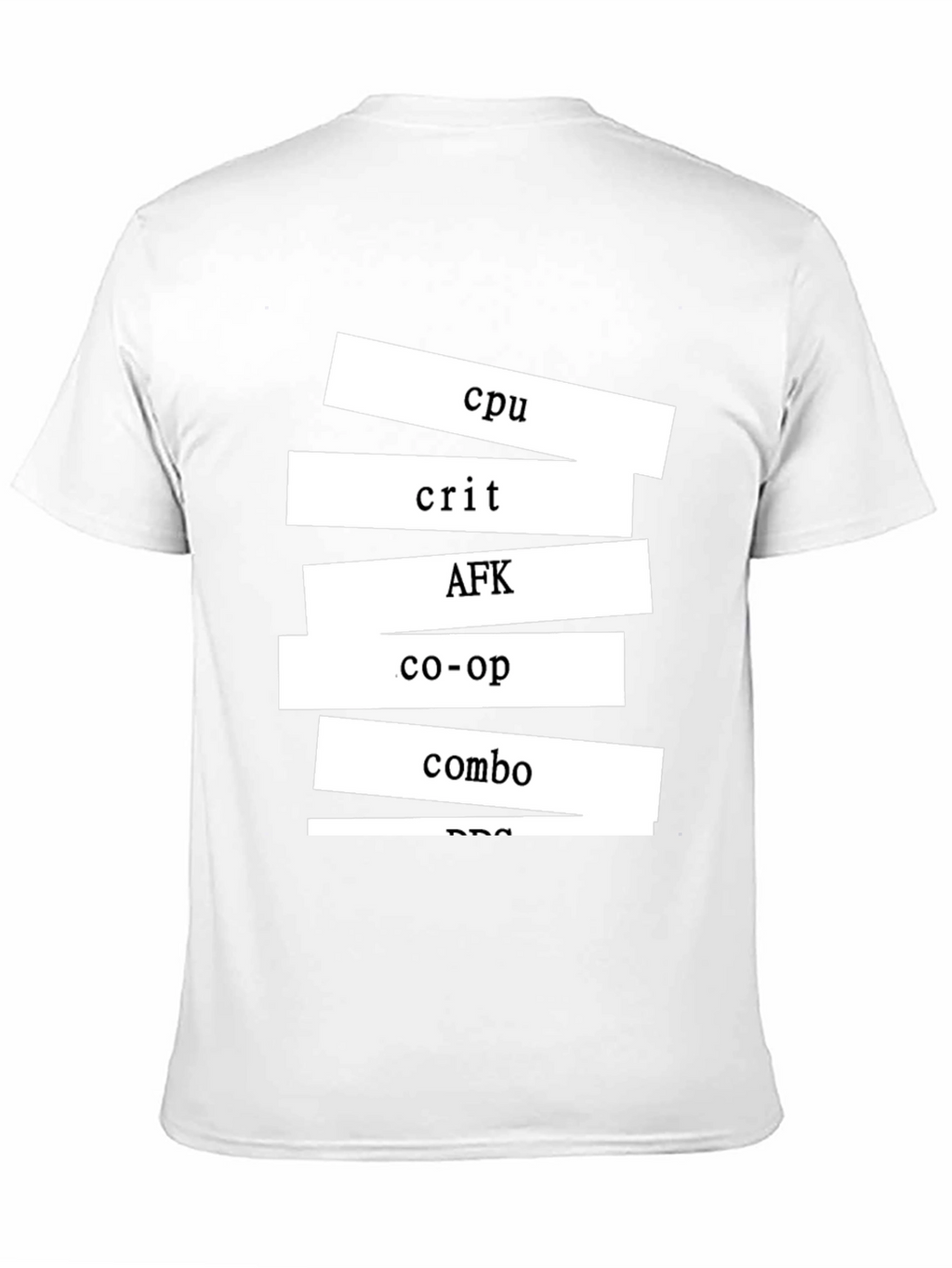 Gamer T-Shirt - CPU Crit AFK Co-op Combo Design