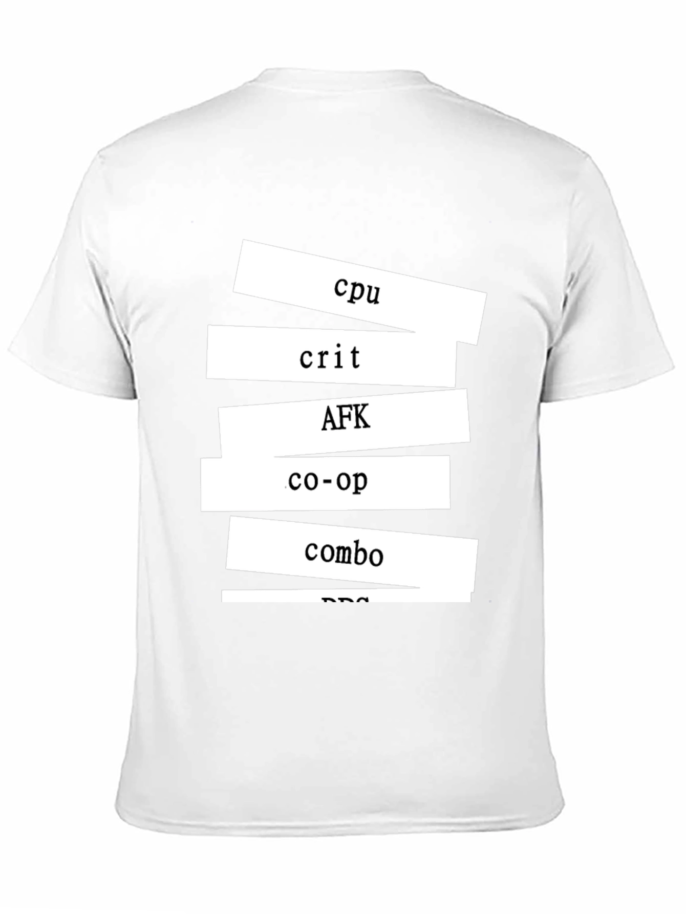 Gamer T-Shirt - CPU Crit AFK Co-op Combo Design