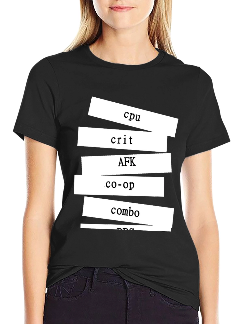 Gamer T-Shirt - CPU Crit AFK Co-op Combo Design