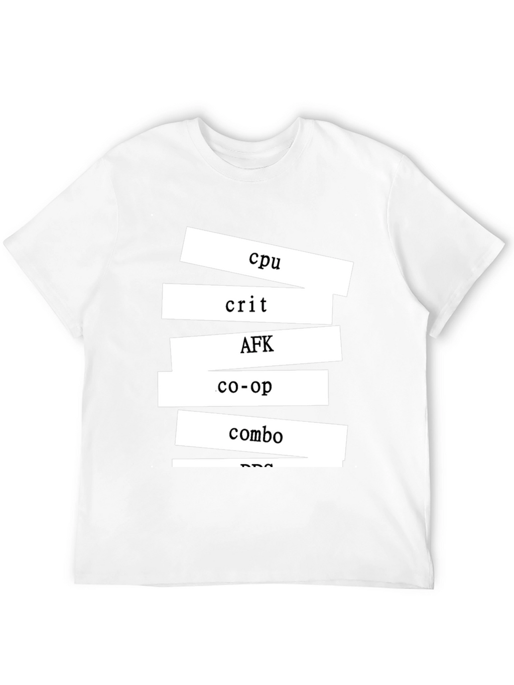 Gamer T-Shirt - CPU Crit AFK Co-op Combo Design