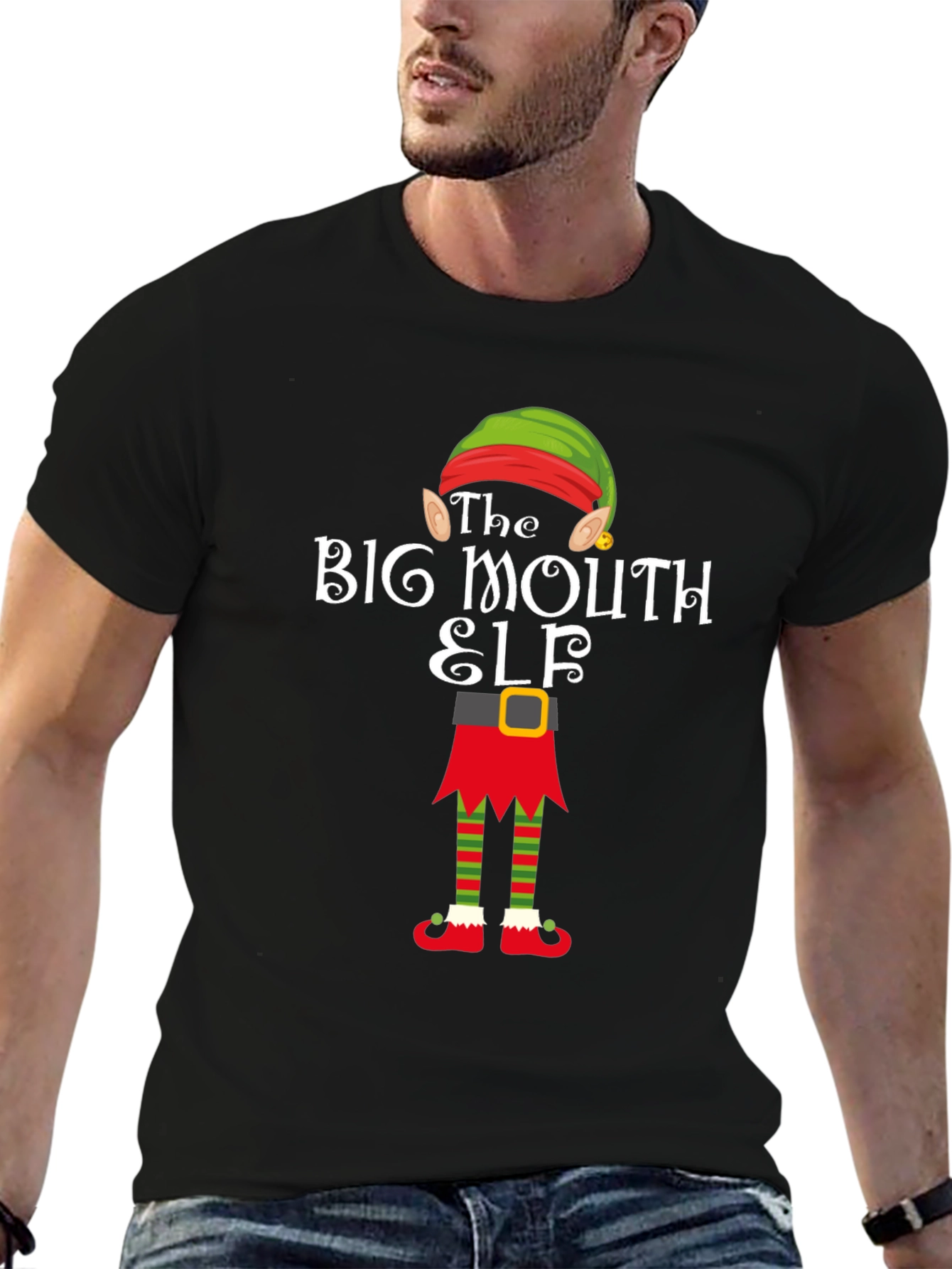The Big Mouth Elf Christmas T-Shirt