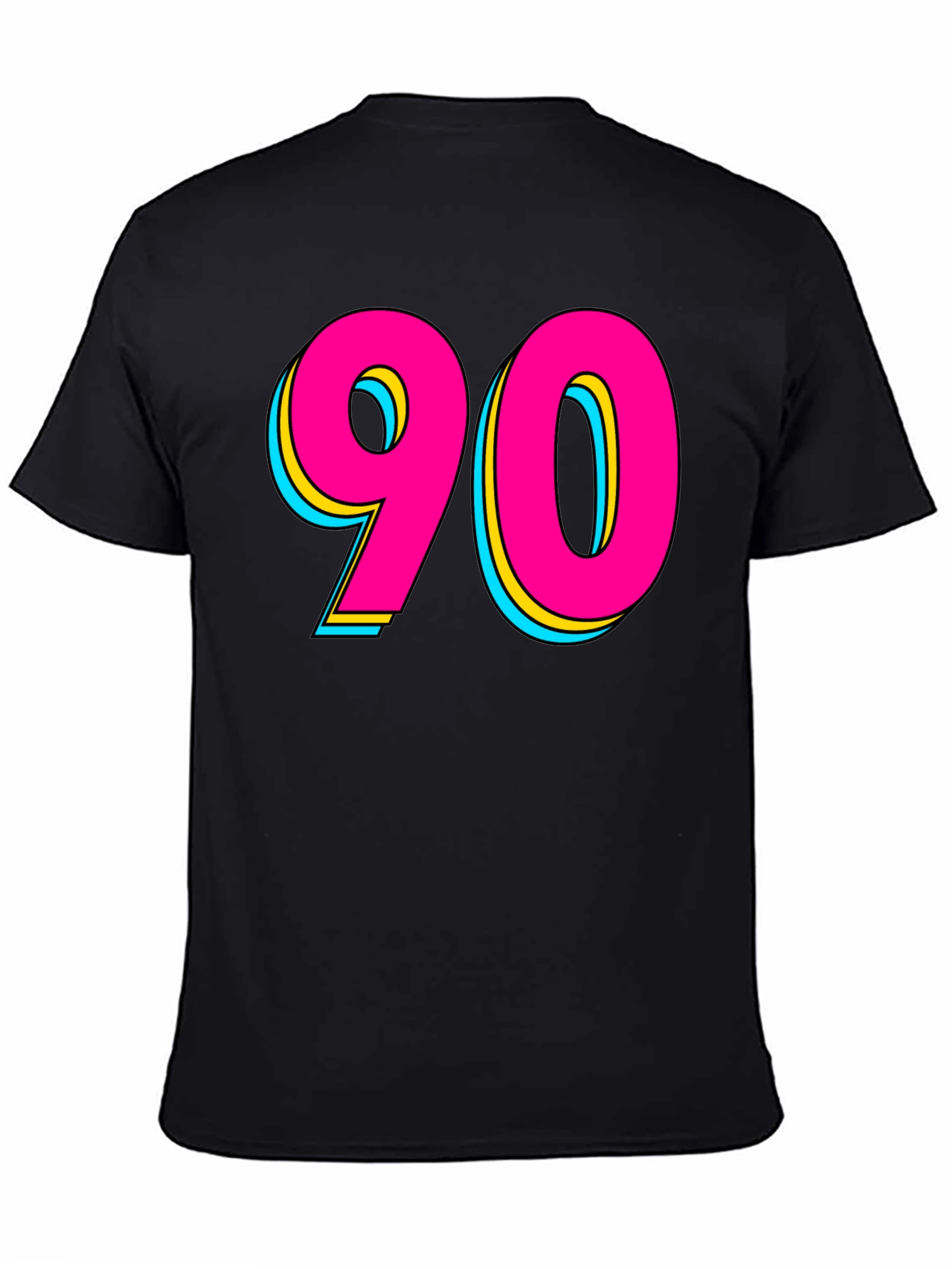 90s Style Graphic Tee - Retro Neon Design
