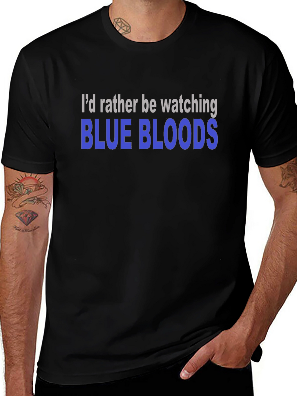 Blue Bloods Fan T-Shirt - Watching TV Show