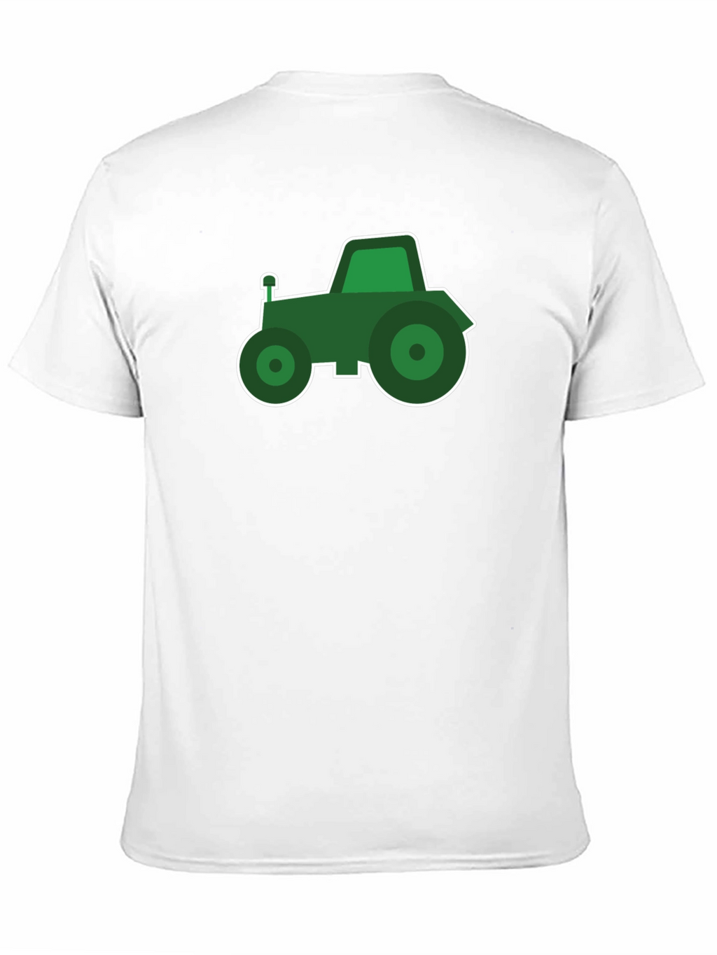 Green Tractor Graphic Black T-Shirt