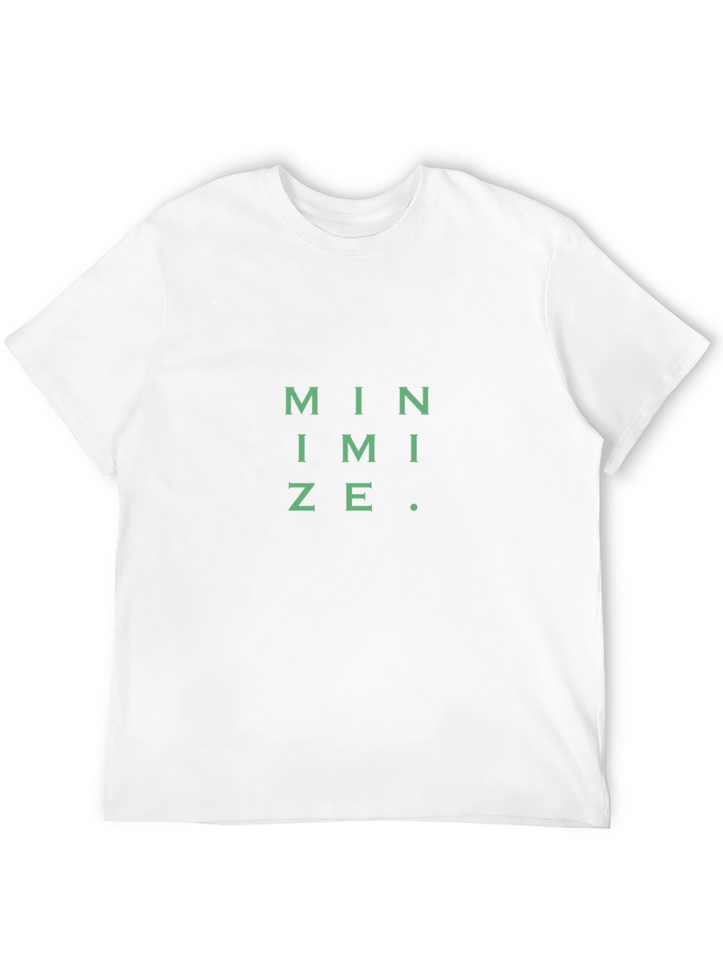 Minimalist Tee: Minimize Graphic Black T-Shirt