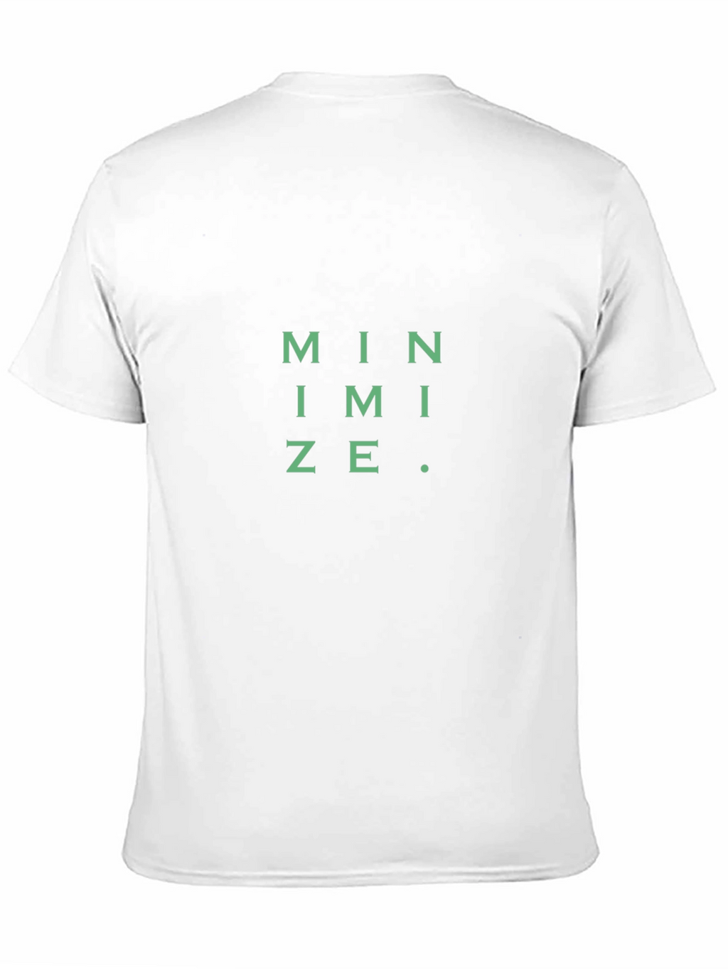 Minimalist Tee: Minimize Graphic Black T-Shirt