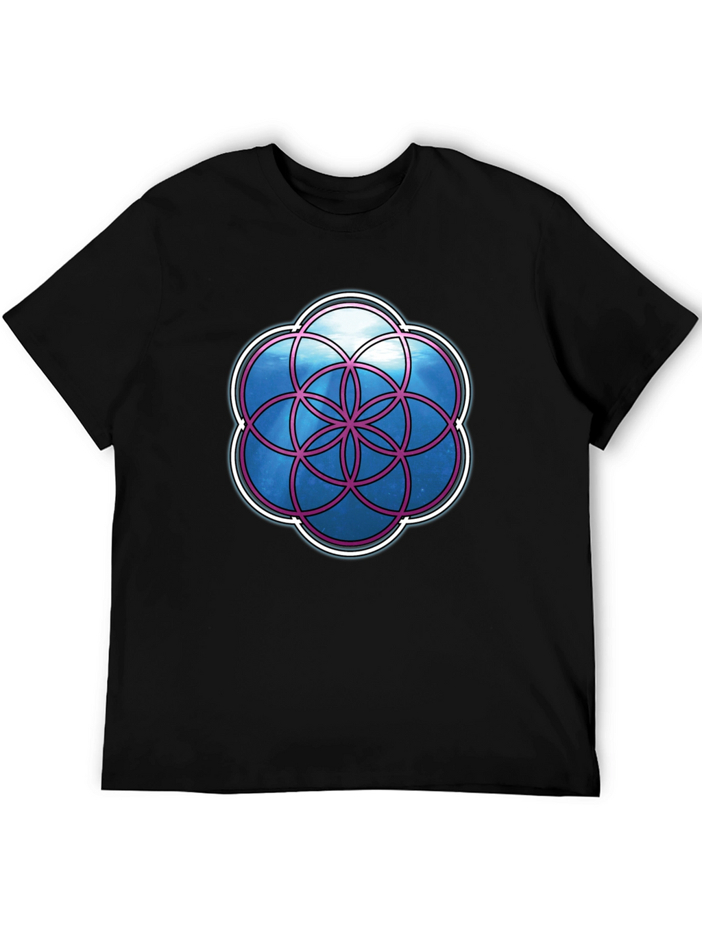 Geometric Life Flower Graphic T-Shirt