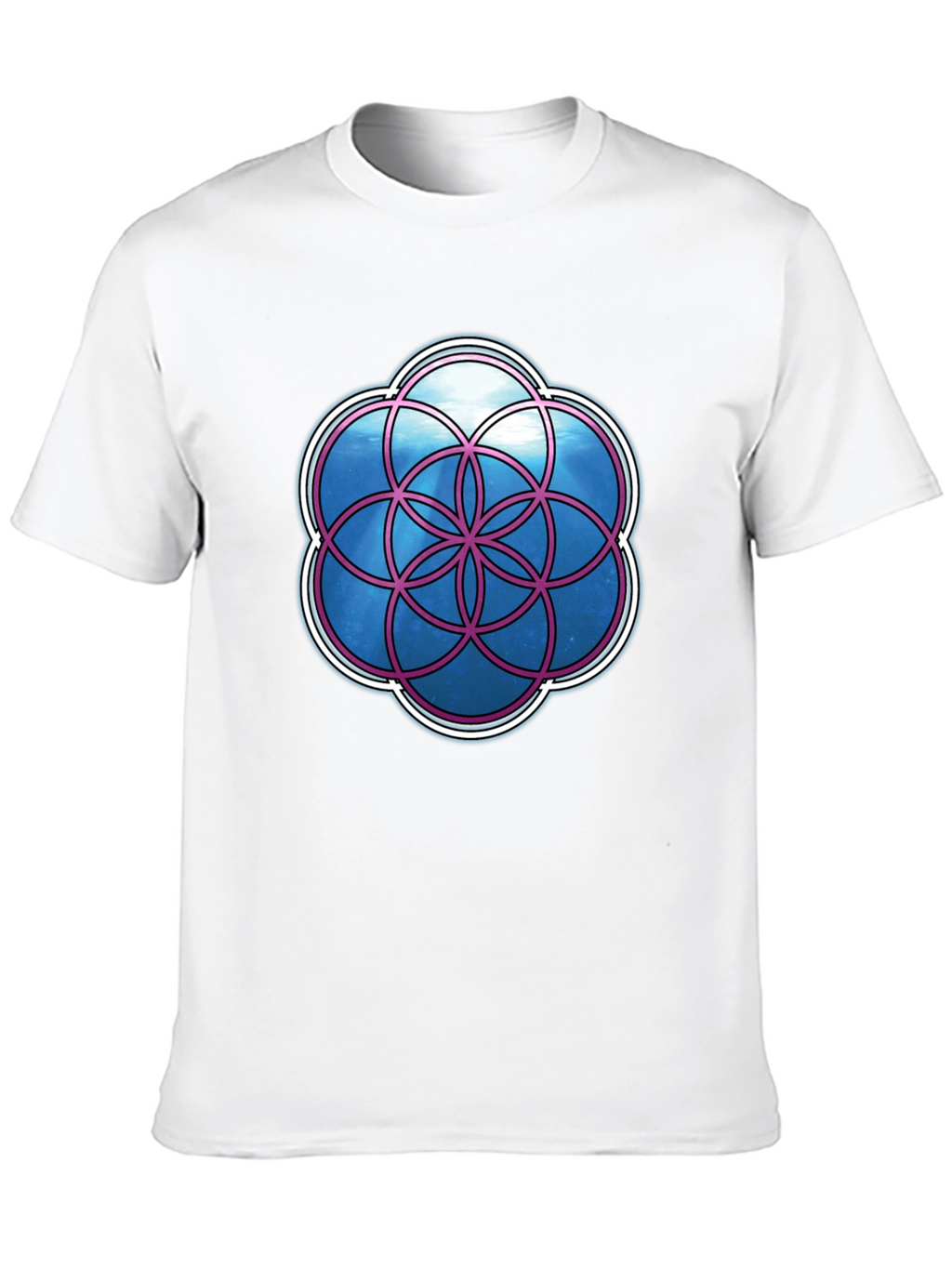 Geometric Life Flower Graphic T-Shirt