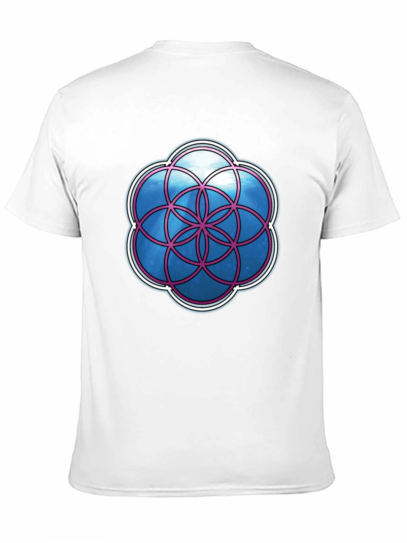 Geometric Life Flower Graphic T-Shirt