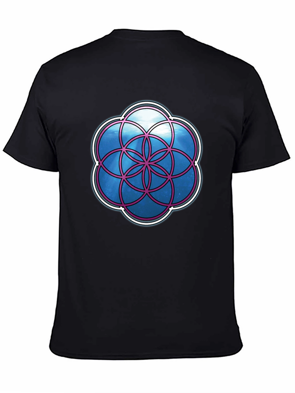 Geometric Life Flower Graphic T-Shirt