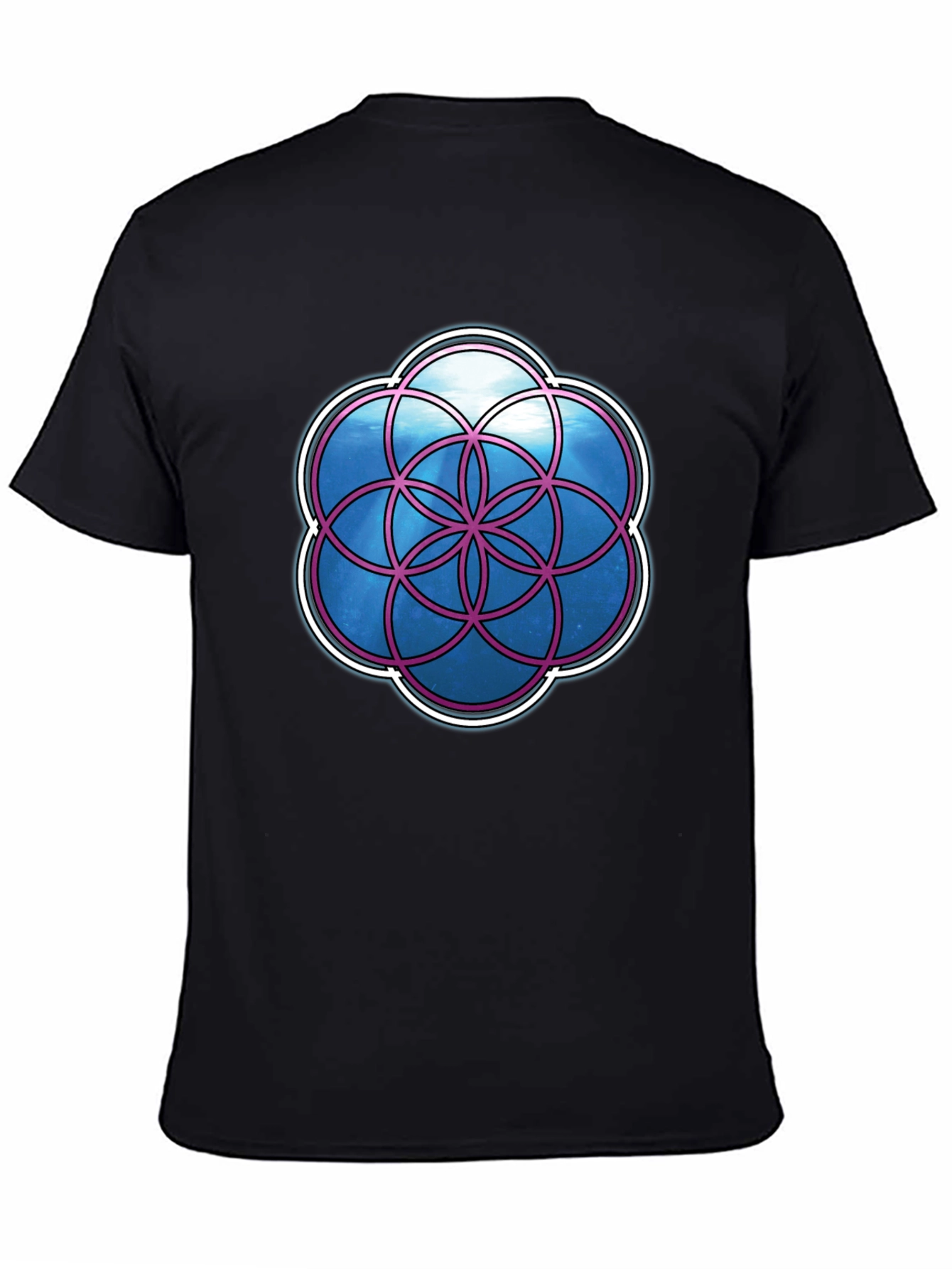 Geometric Life Flower Graphic T-Shirt
