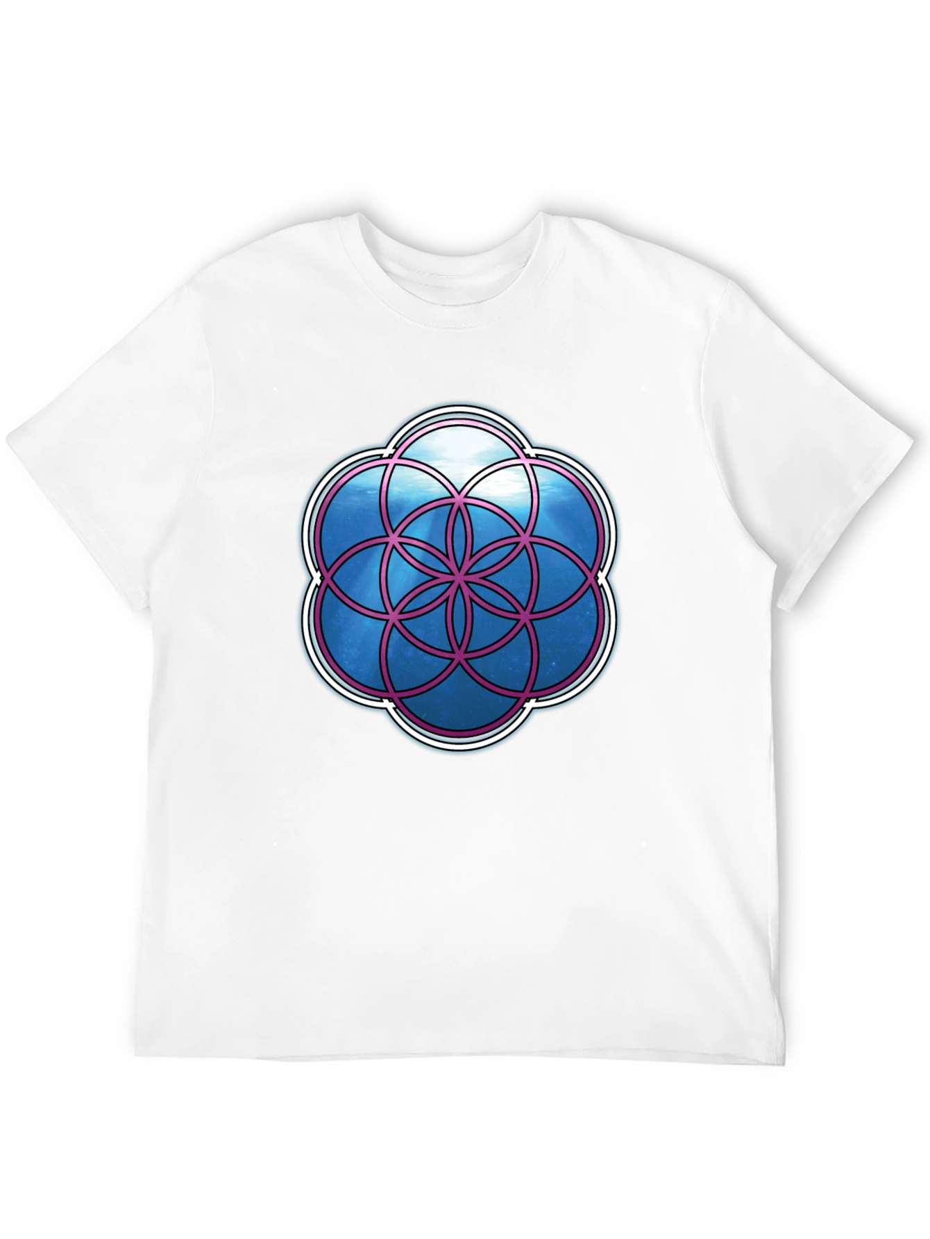 Geometric Life Flower Graphic T-Shirt