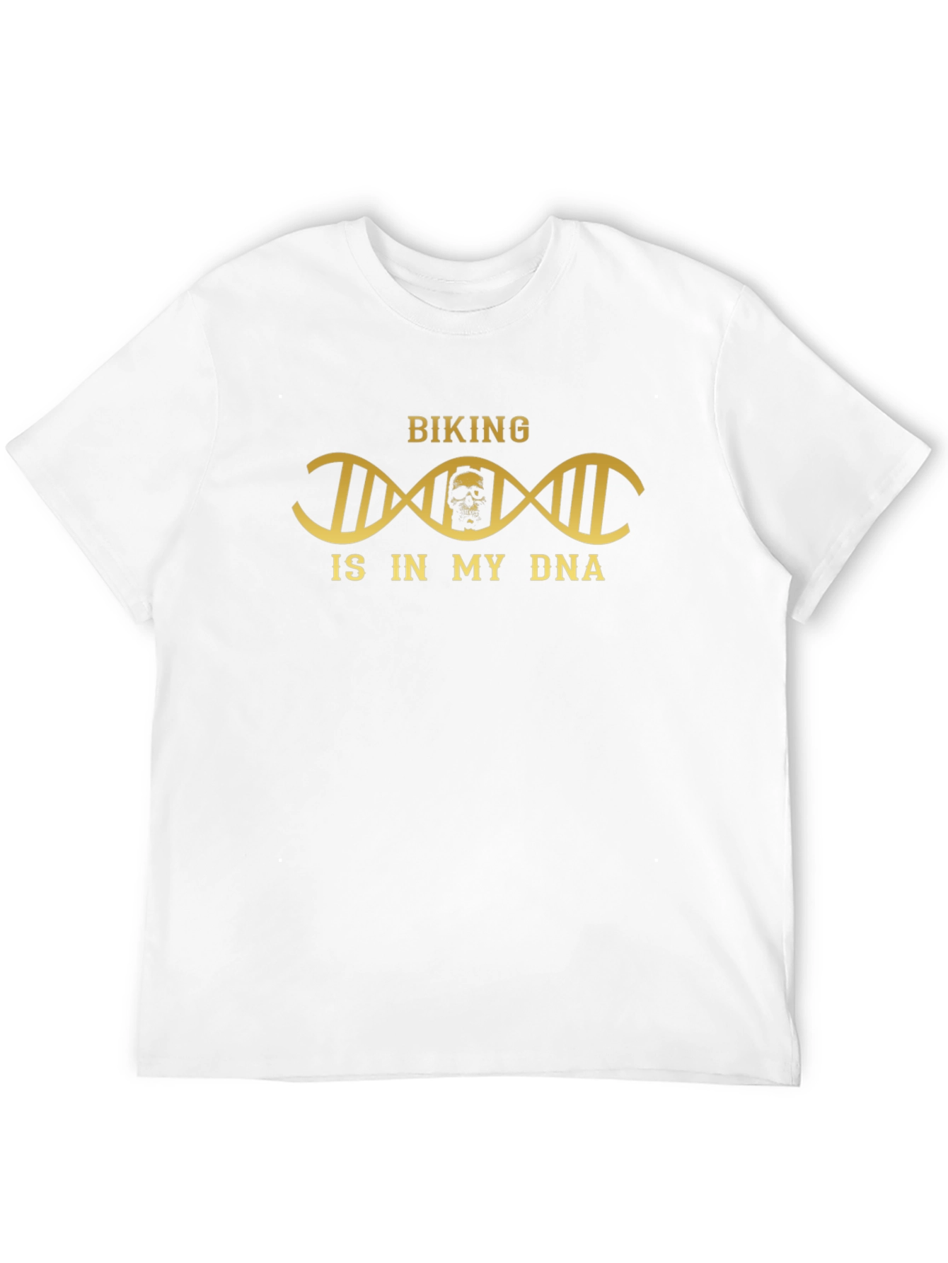 Biking is in my DNA T-Shirt Skull Design