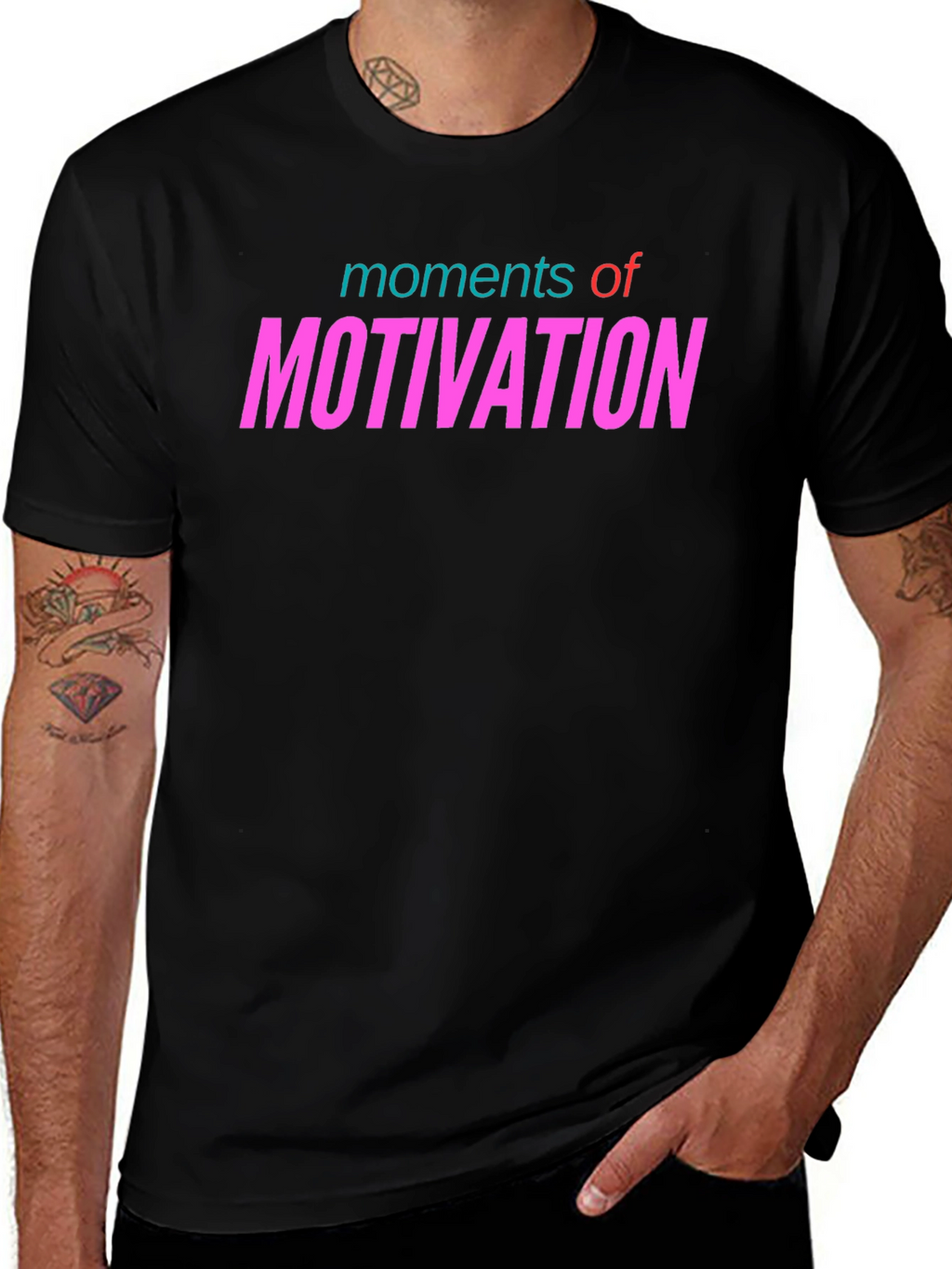 Moments of Motivation Graphic Tee - Black