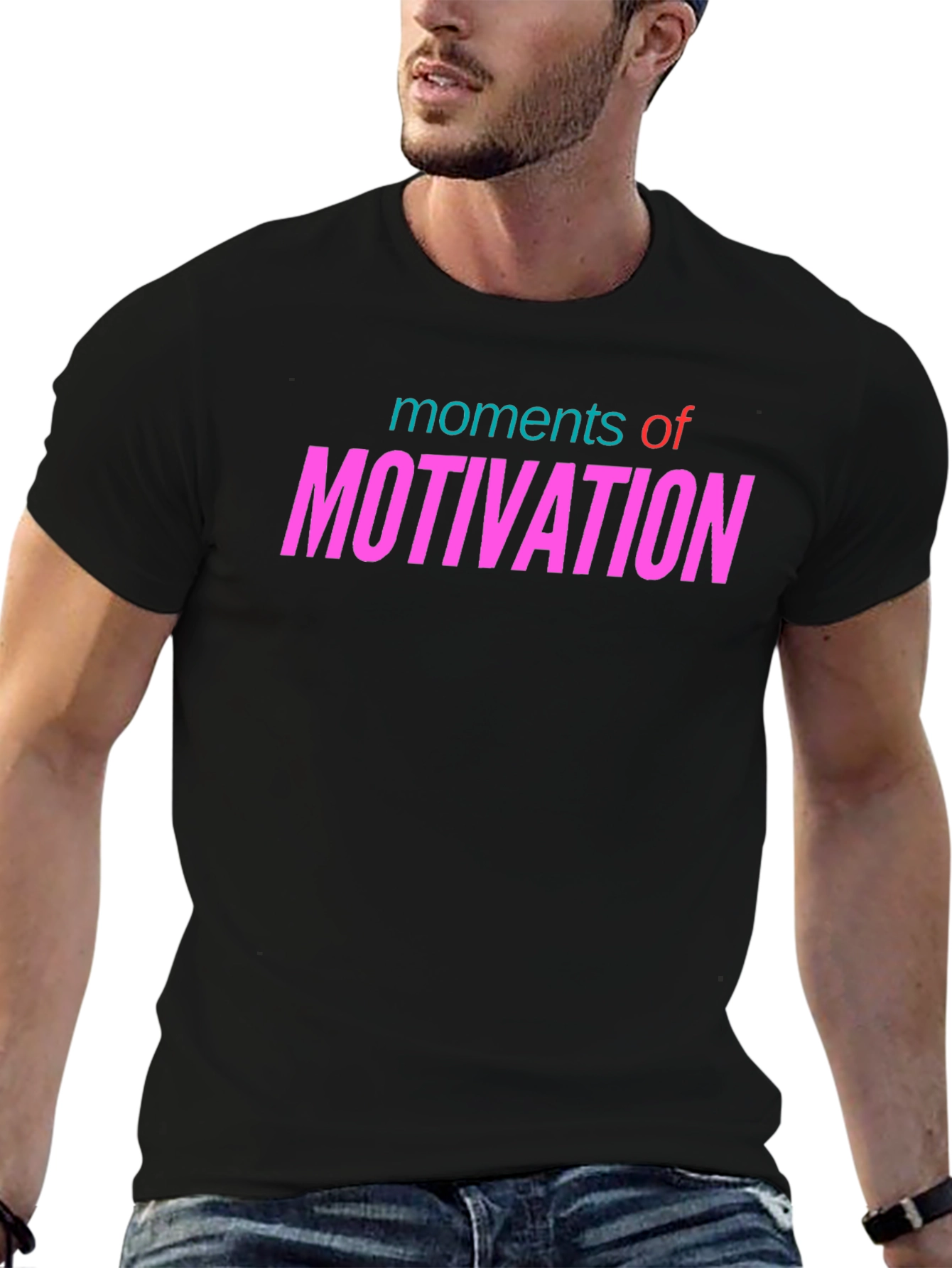 Moments of Motivation Graphic Tee - Black