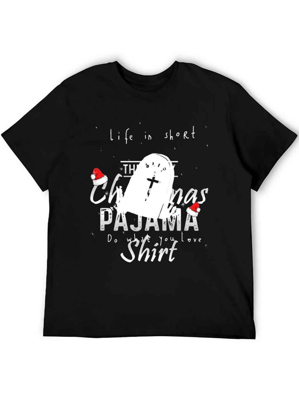 Funny Christmas Pajama Shirt Tombstone T-Shirt