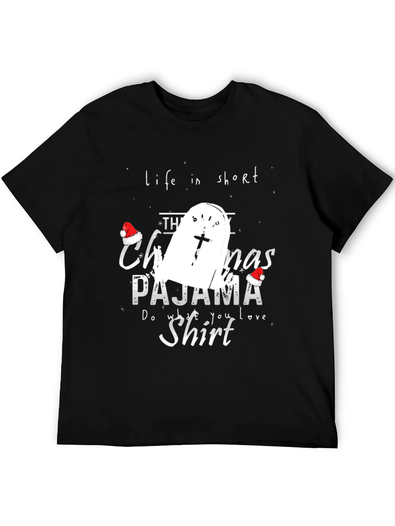 Funny Christmas Pajama Shirt Tombstone T-Shirt