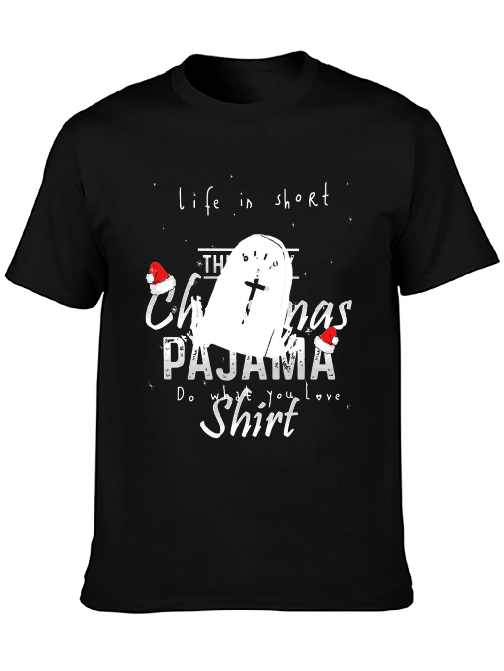 Funny Christmas Pajama Shirt Tombstone T-Shirt