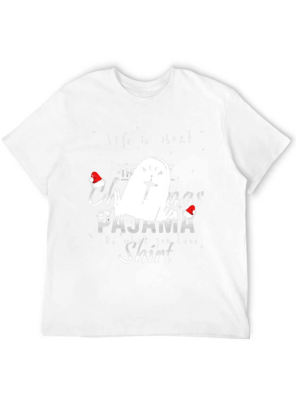 Funny Christmas Pajama Shirt Tombstone T-Shirt