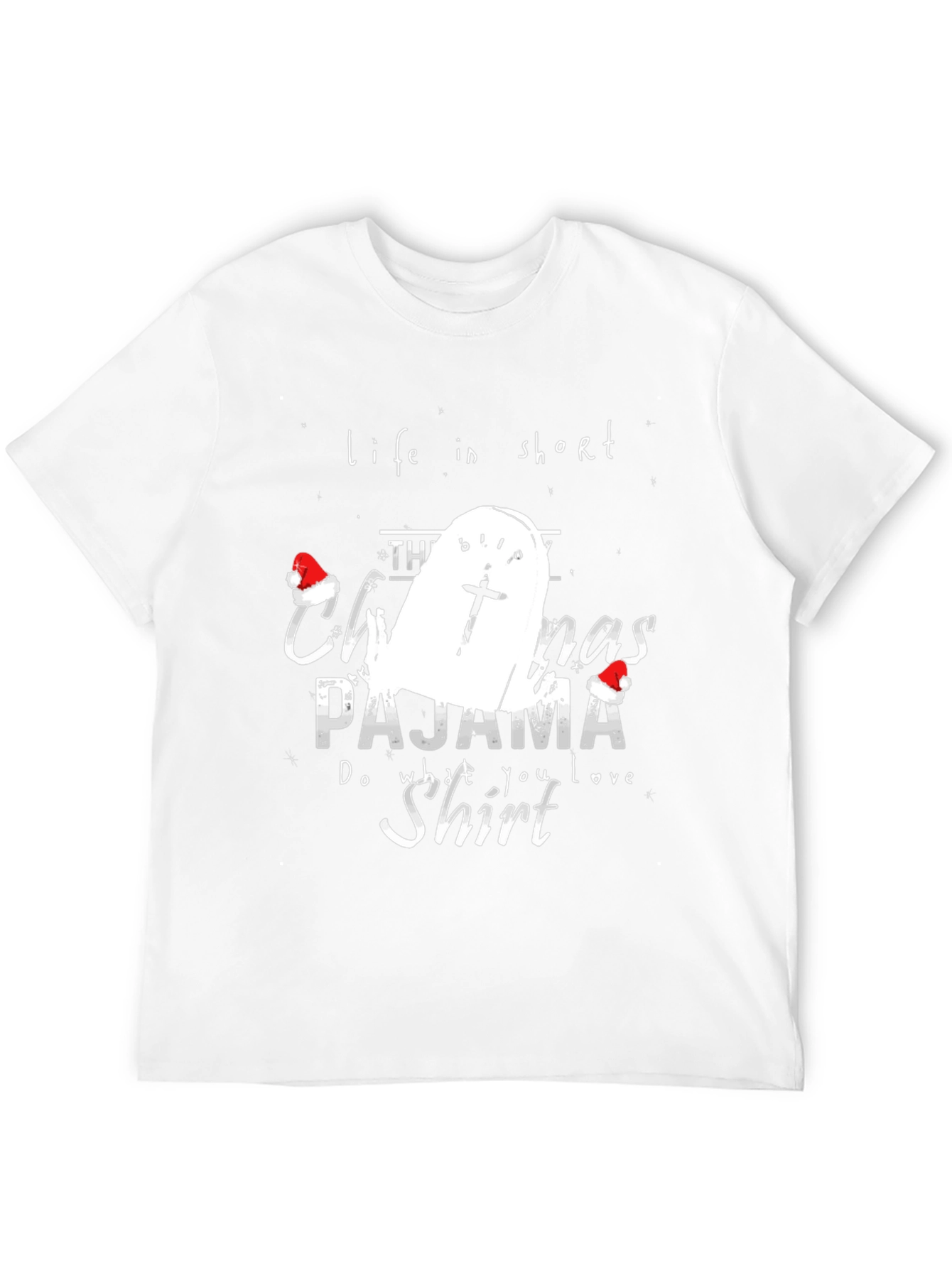 Funny Christmas Pajama Shirt Tombstone T-Shirt