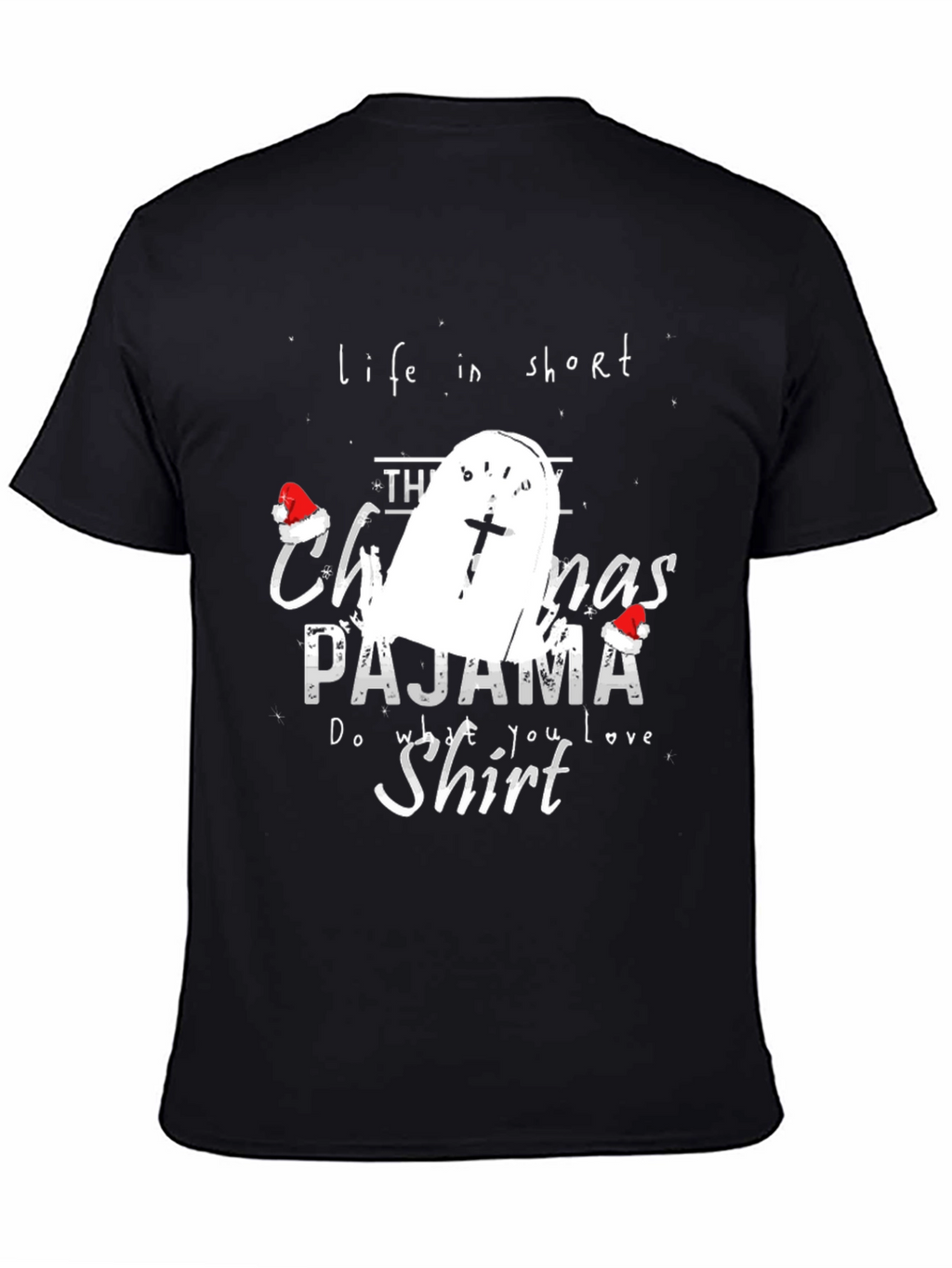 Funny Christmas Pajama Shirt Tombstone T-Shirt