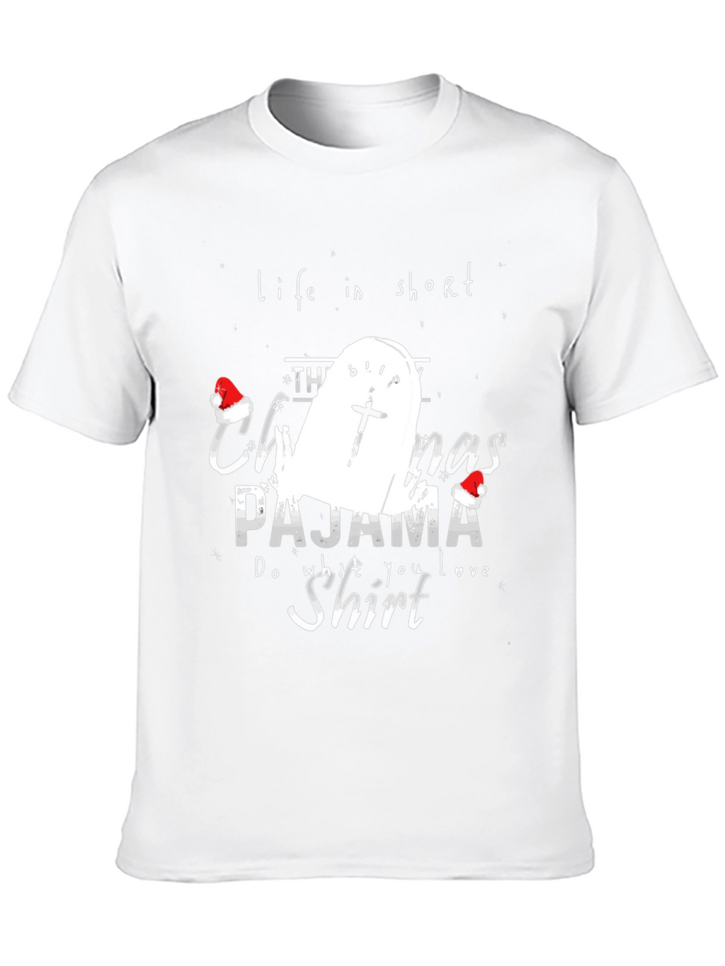 Funny Christmas Pajama Shirt Tombstone T-Shirt