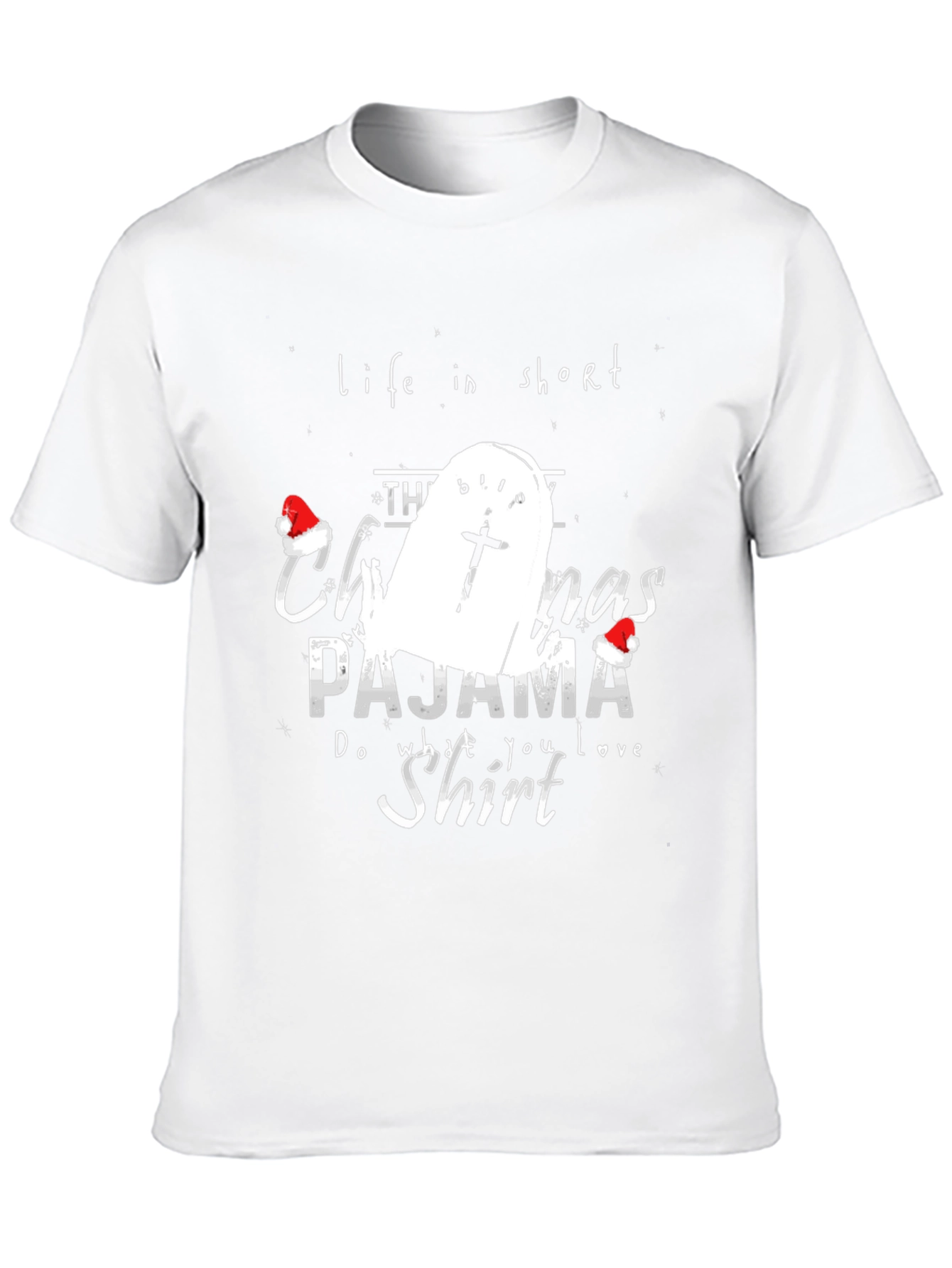 Funny Christmas Pajama Shirt Tombstone T-Shirt