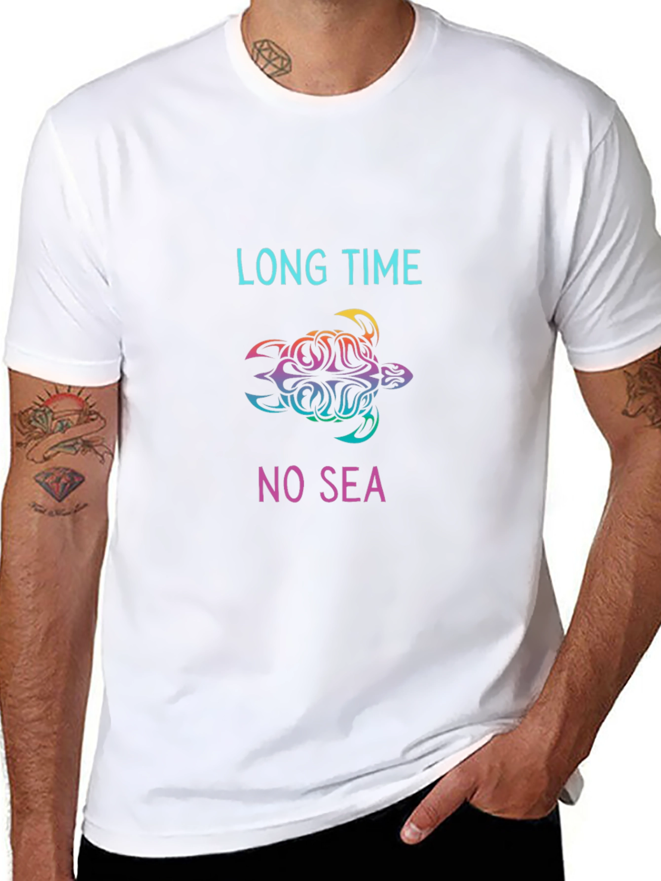 Long Time No Sea Turtle Graphic Tee