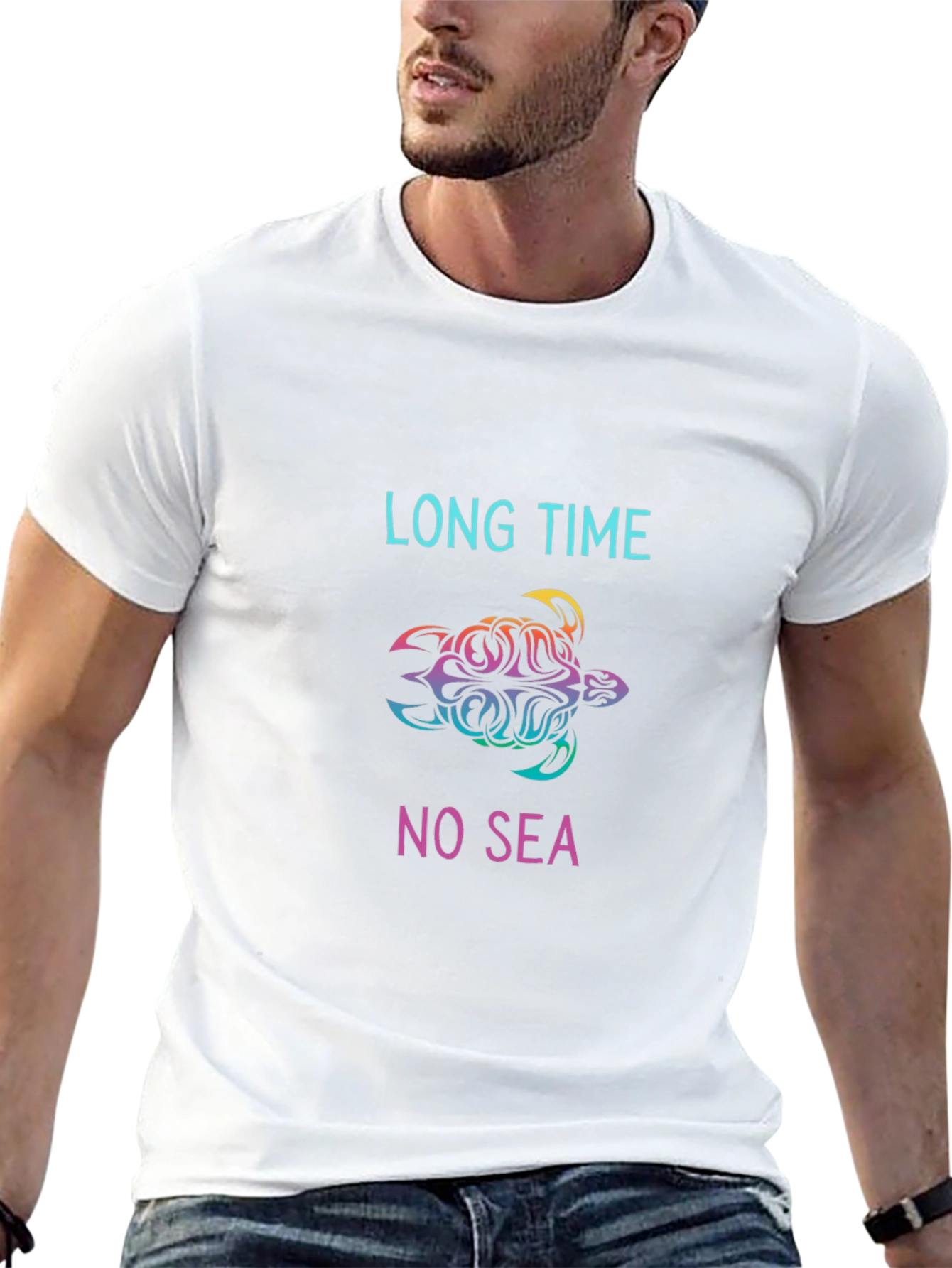 Long Time No Sea Turtle Graphic Tee