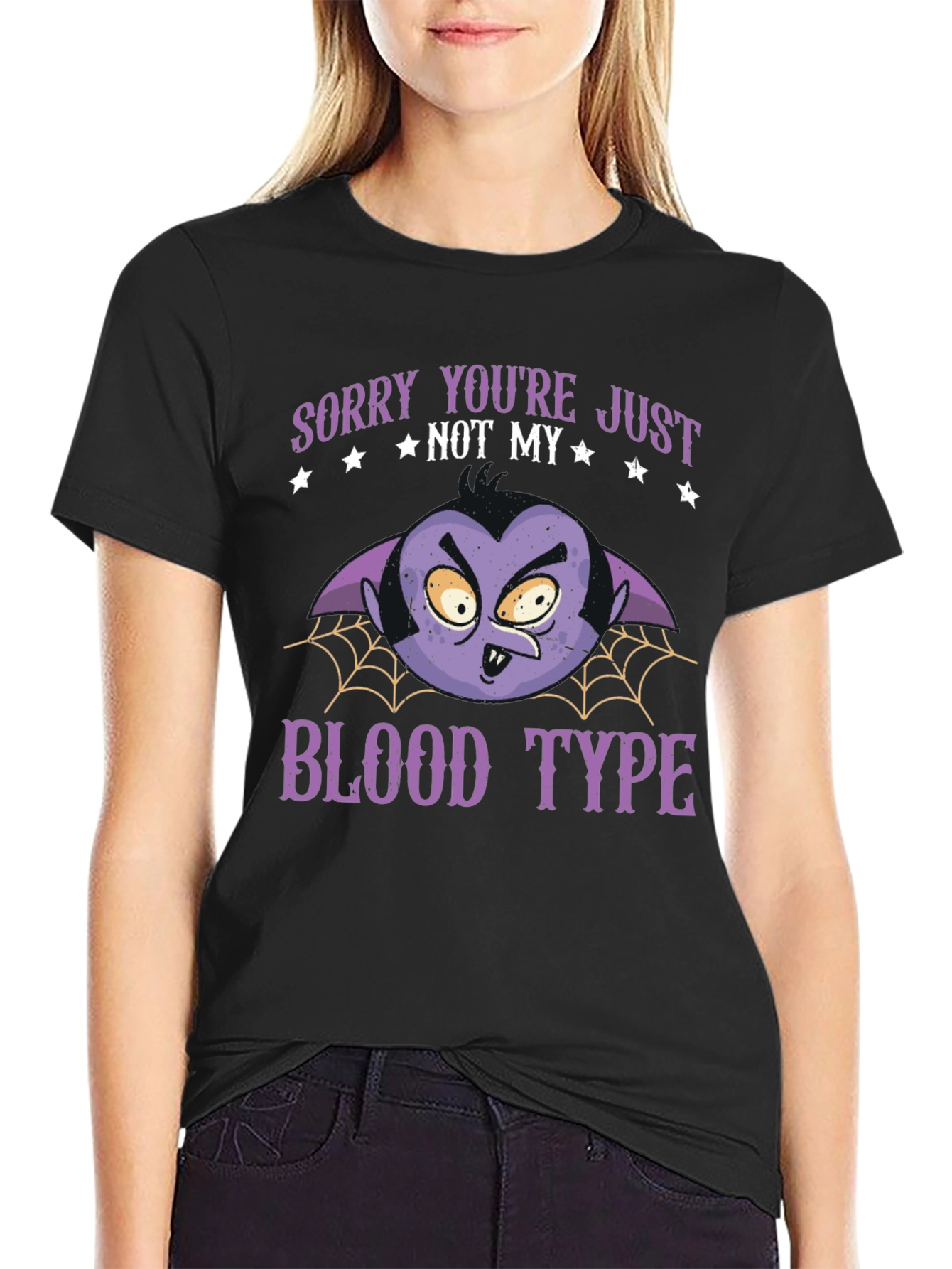 Vampire Blood Type T-Shirt - Funny Halloween Tee