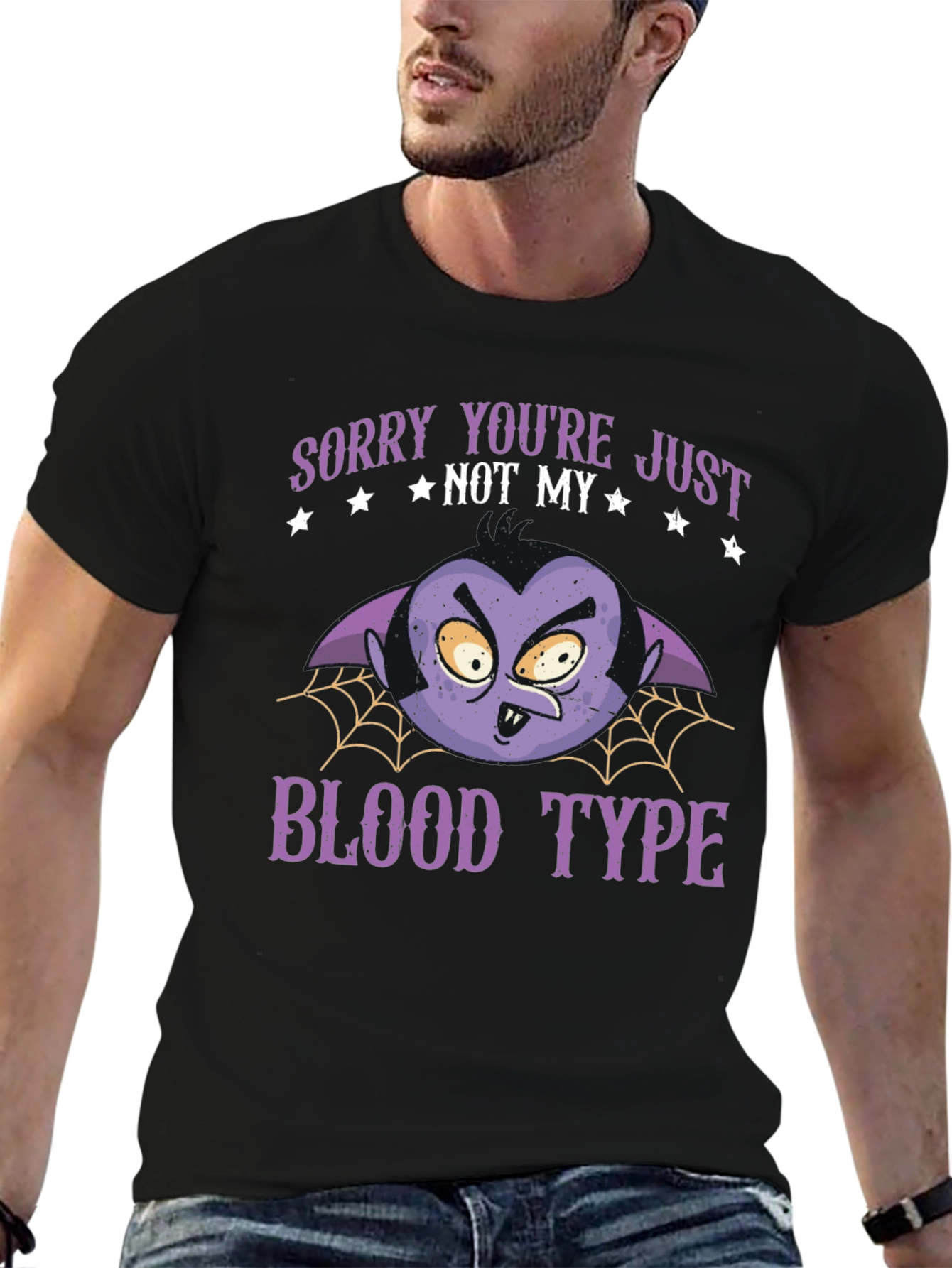 Vampire Blood Type T-Shirt - Funny Halloween Tee
