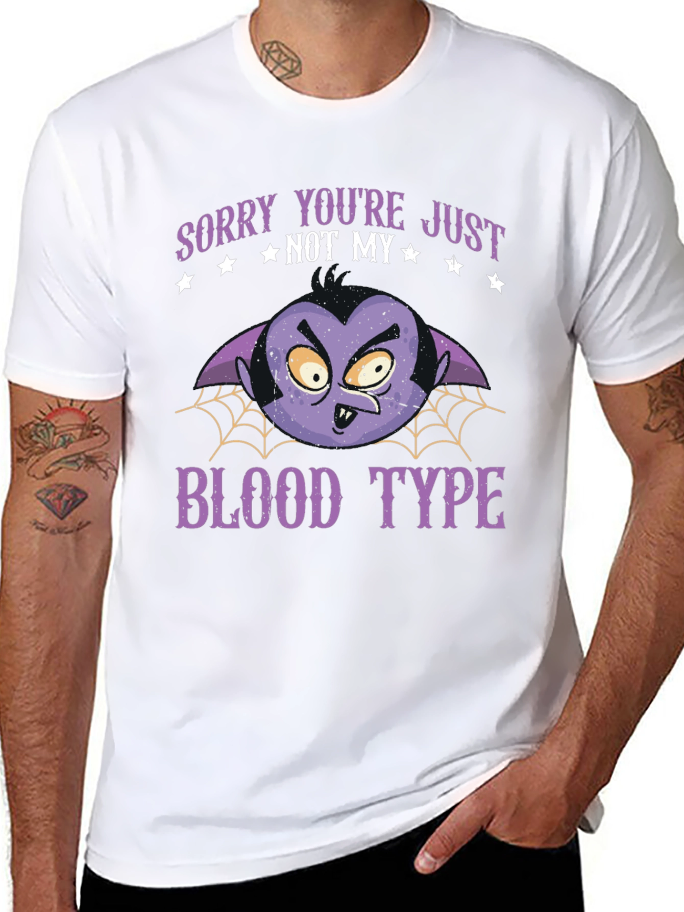 Vampire Blood Type T-Shirt - Funny Halloween Tee
