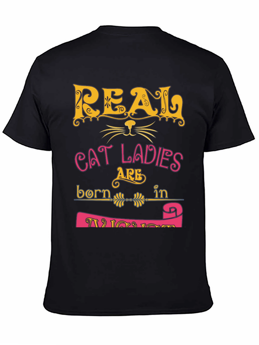 Real Cat Ladies Born in November Graphic T-Shirt