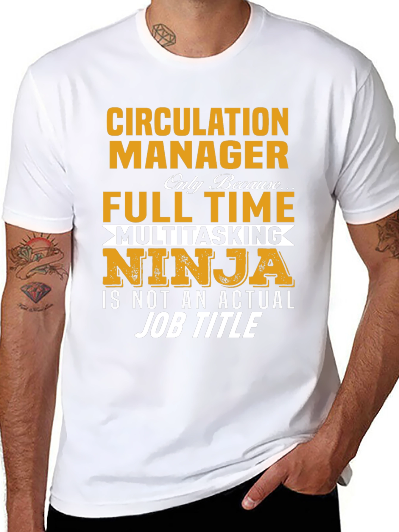 Circulation Manager Full Time Ninja T-Shirt