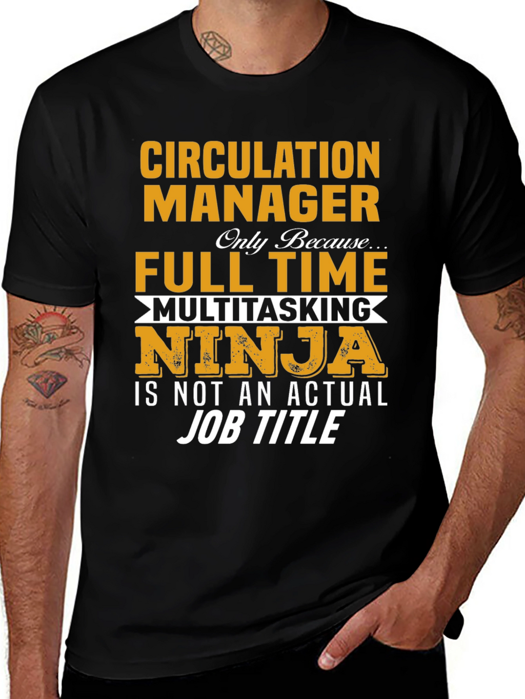 Circulation Manager Full Time Ninja T-Shirt