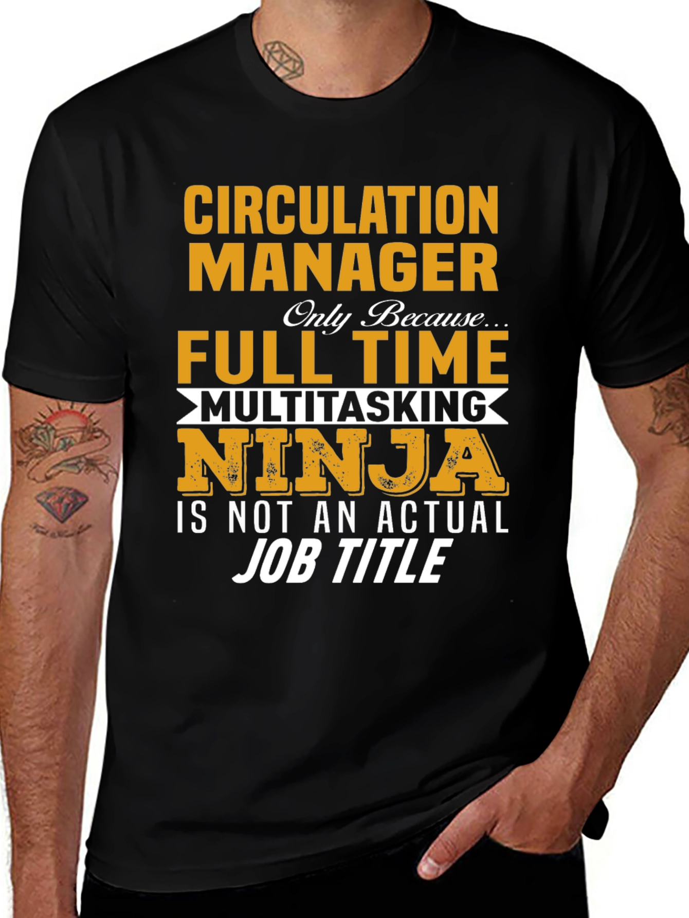 Circulation Manager Full Time Ninja T-Shirt