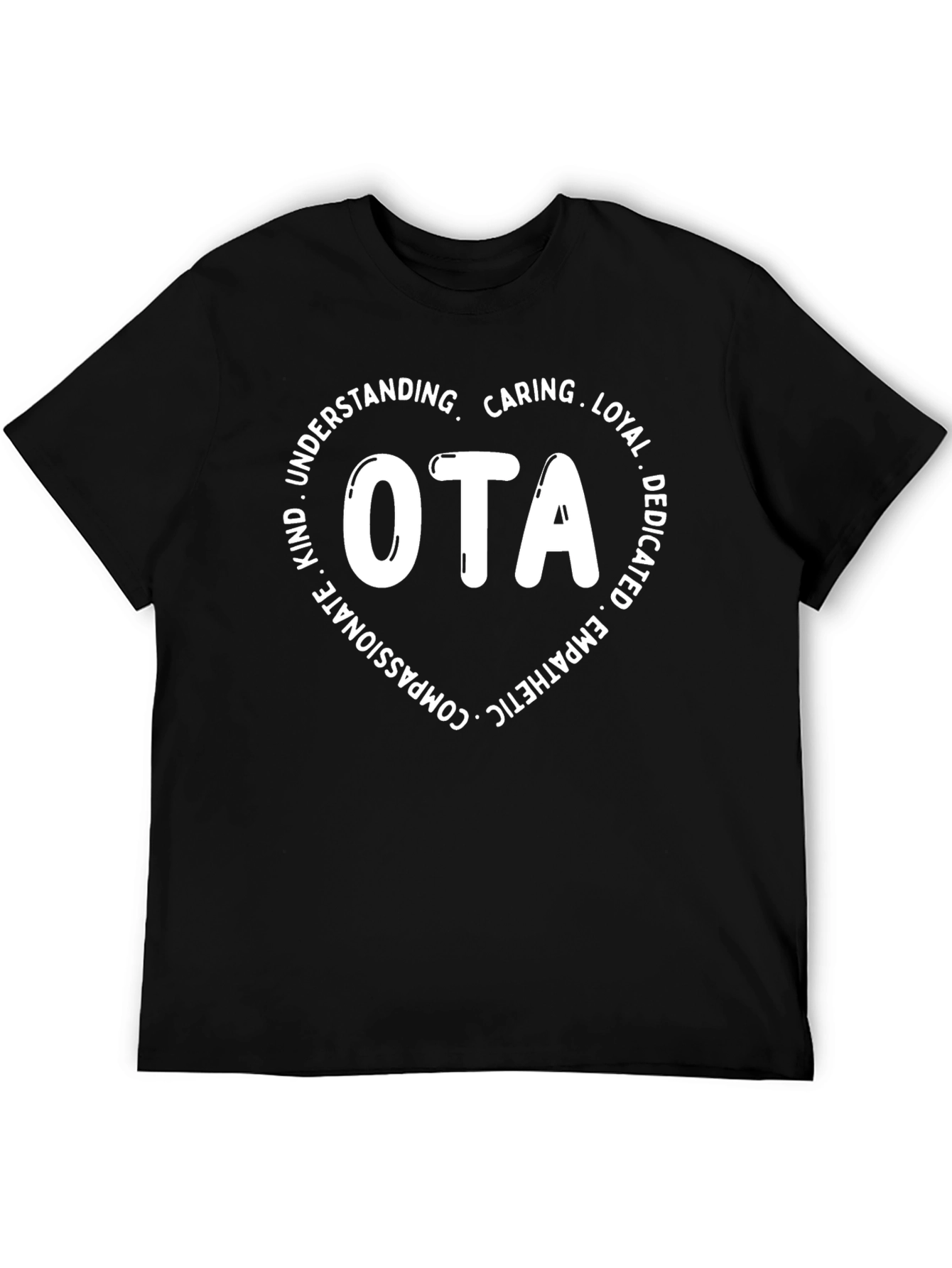 OTA Heart Graphic T-Shirt - Occupational Therapy Assistant Tee