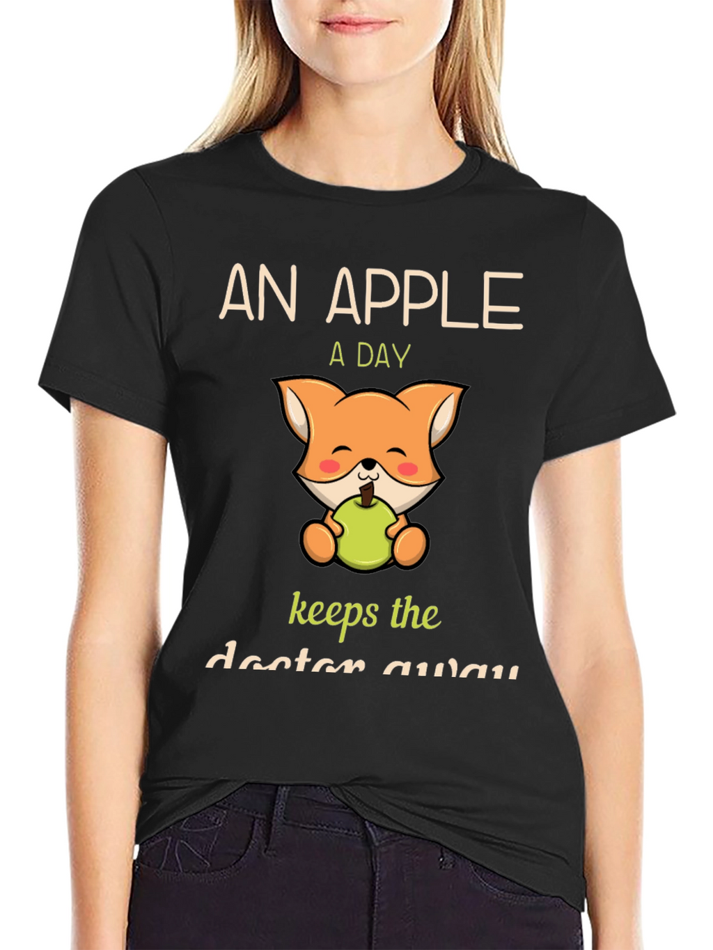 Apple a Day Fox Graphic T-Shirt