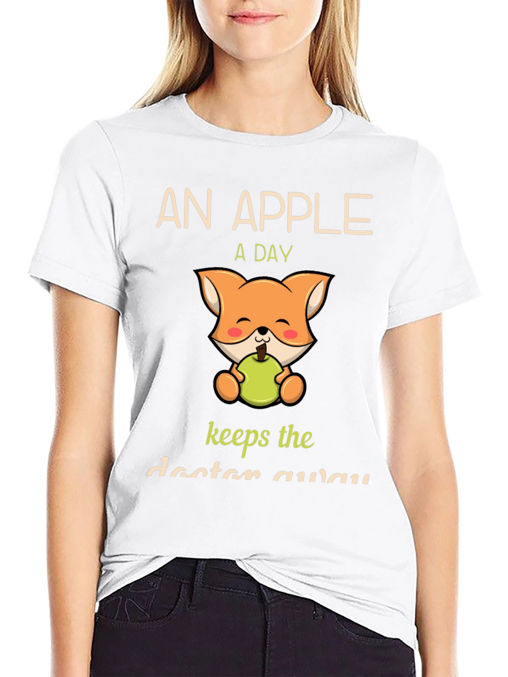 Apple a Day Fox Graphic T-Shirt